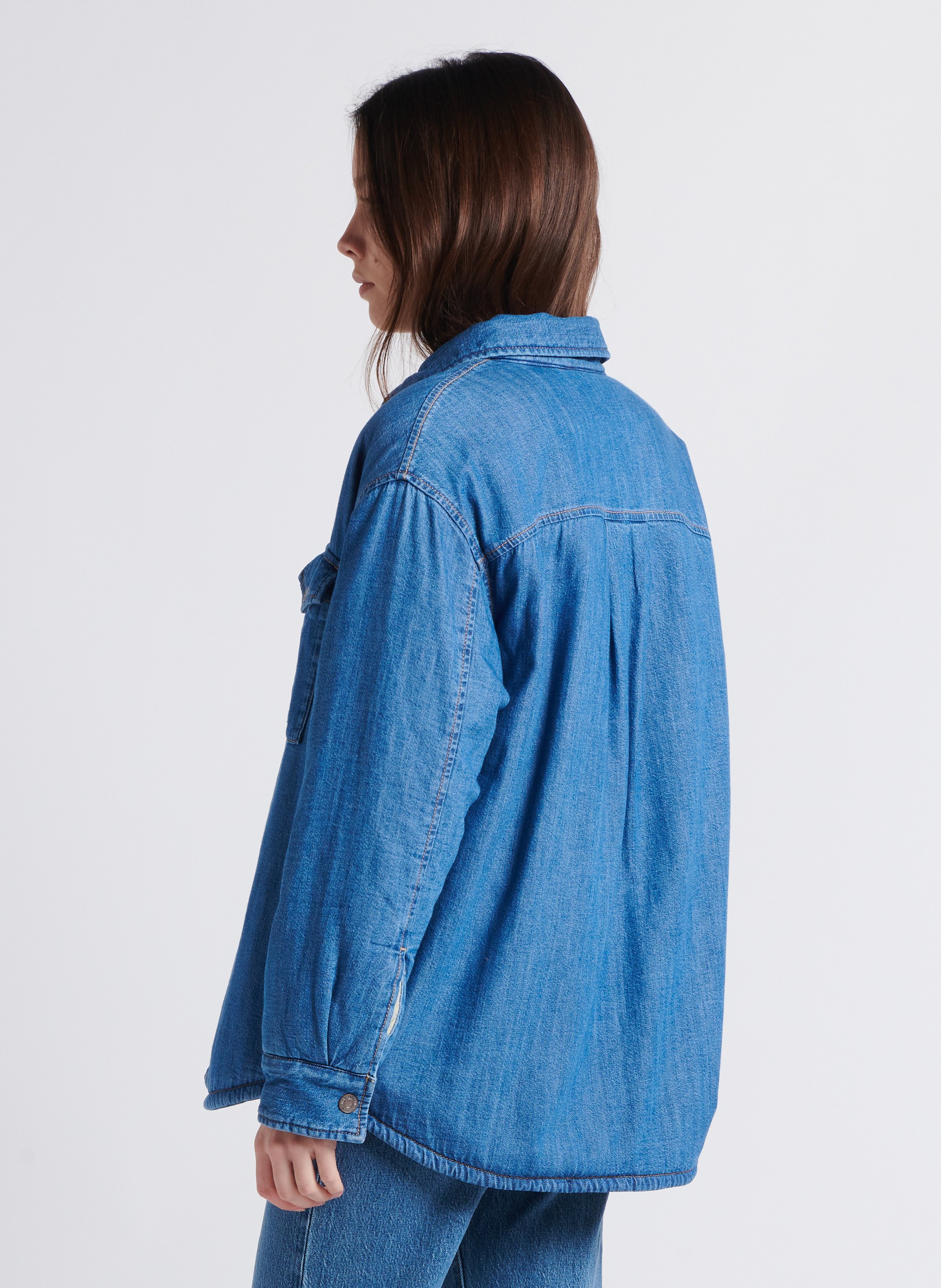 Surchemise droite col classique en coton LEVI'S Bleu