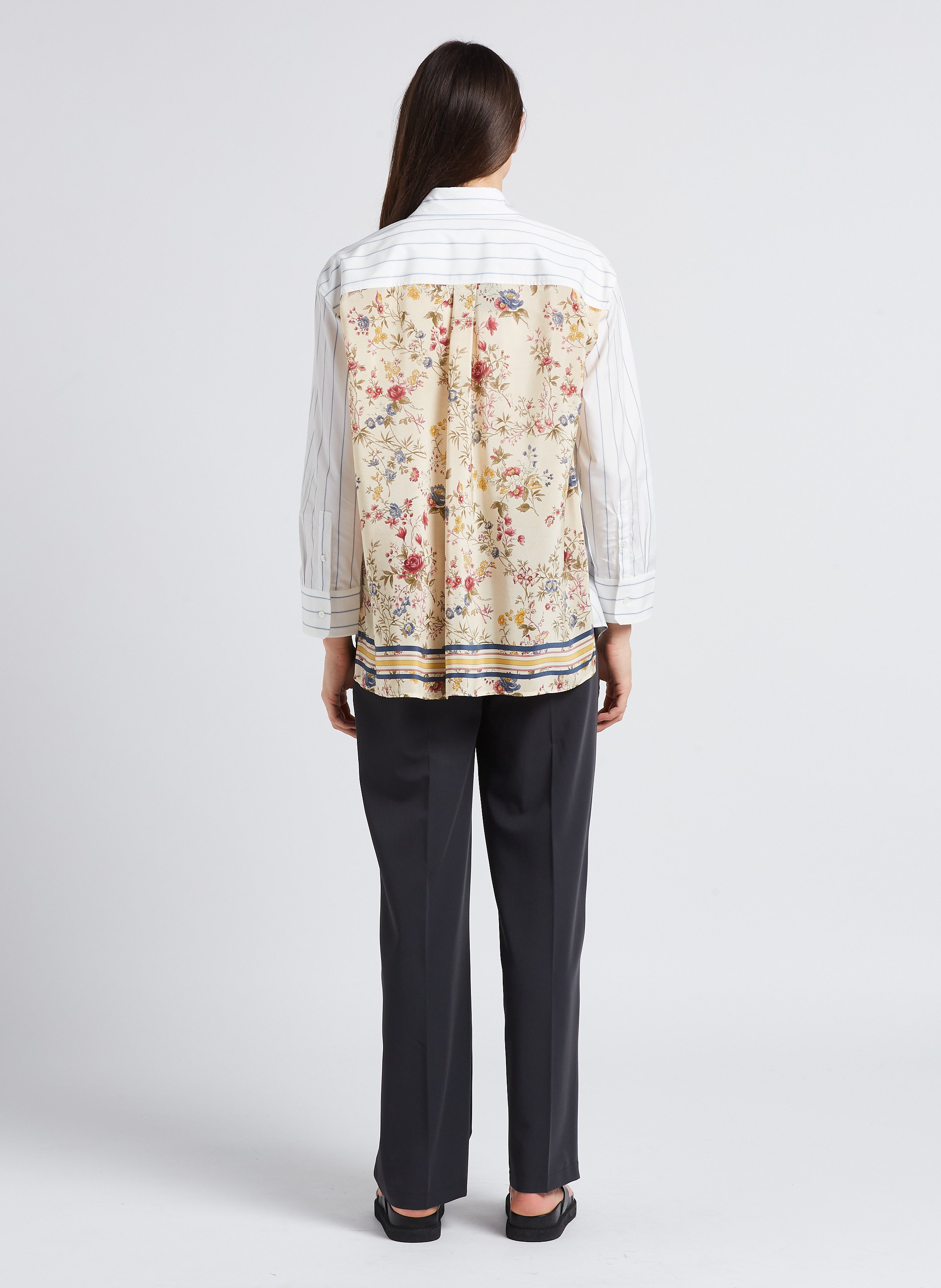 Chemise double imprimé en coton MAX MARA WEEK END Bleu