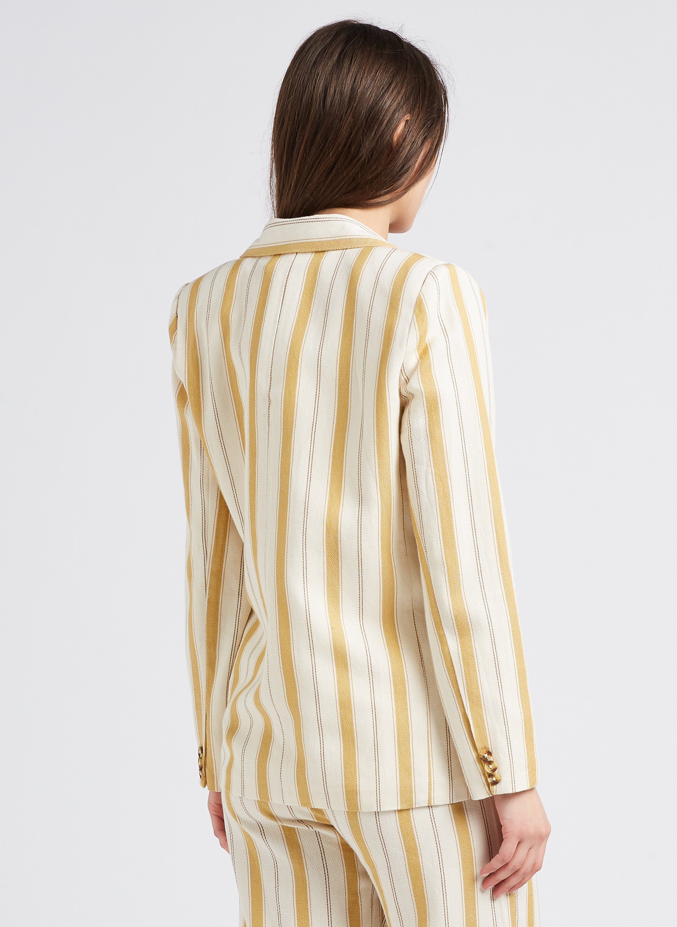 Striped cotton blazer with tailored collar LA PETITE ETOILE Stripes