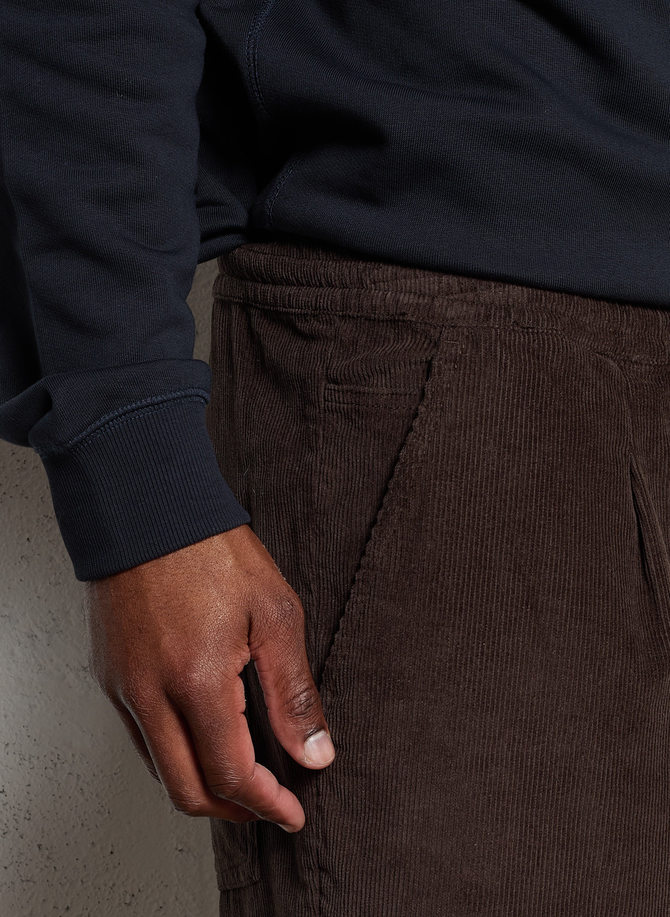 Slim-fit cotton cargo pants FARAH Brown