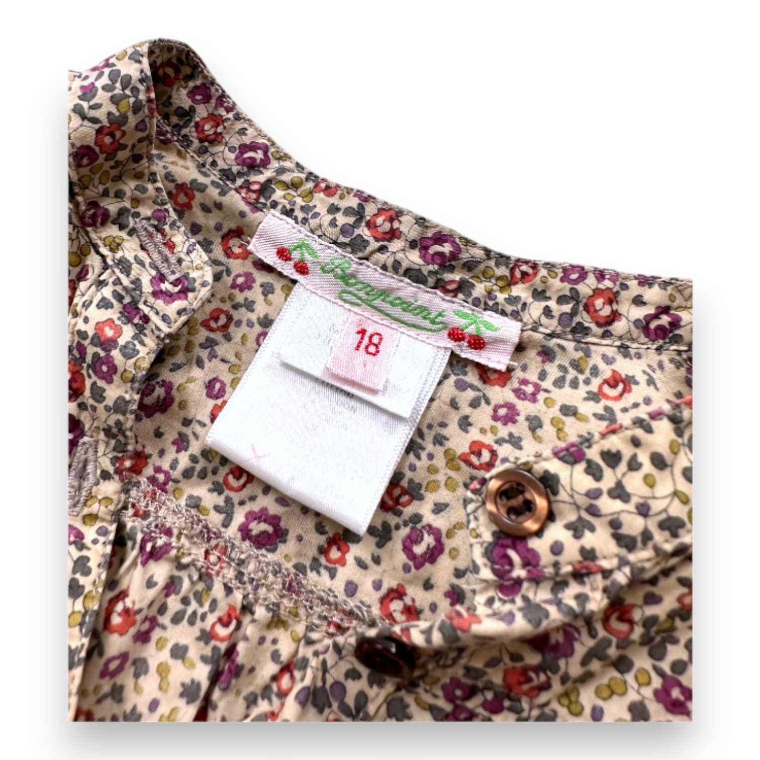 Green baby blouse - 18 months BONPOINT - Seconde Main Green