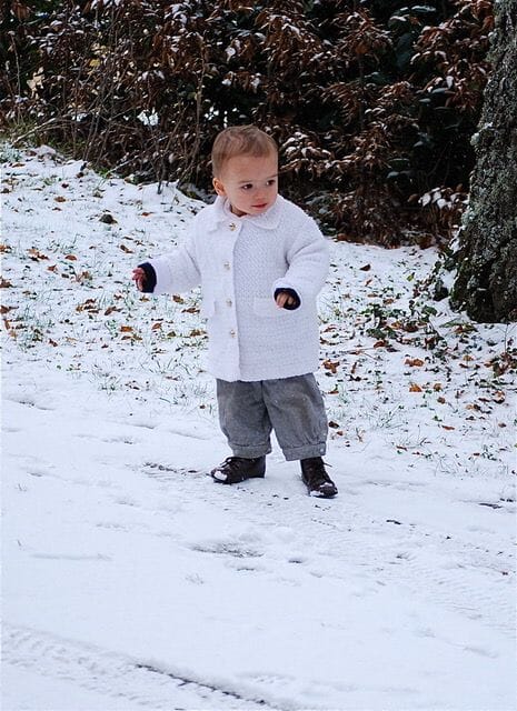 Fur-lined baby booties Boni & Sidonie Brown