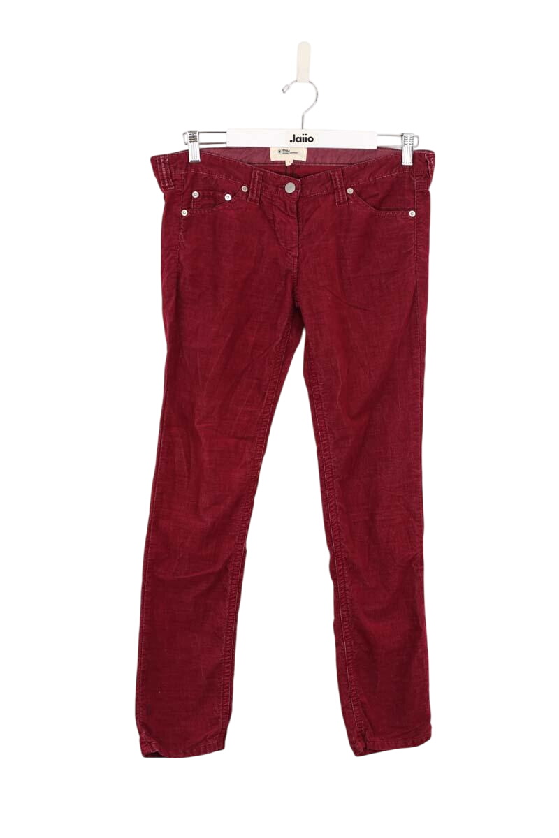 Slim cotton trousers ISABEL MARANT ÉTOILE - SECONDE MAIN Red