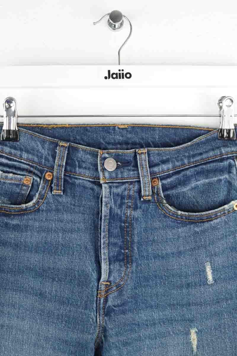 Cotton straight jeans LEVI'S - Seconde main Blue