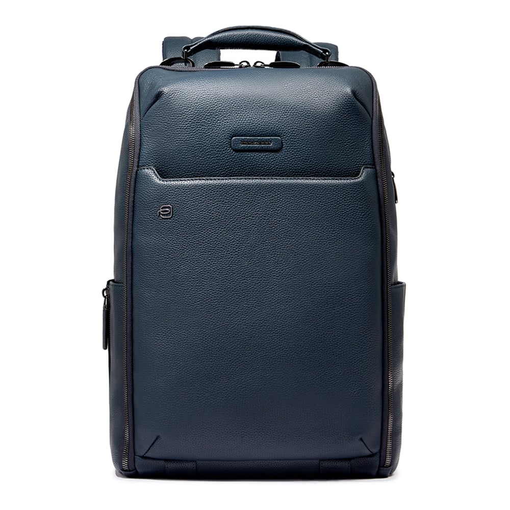 Customizable travel backpack for 14-inch laptop PIQUADRO Blue