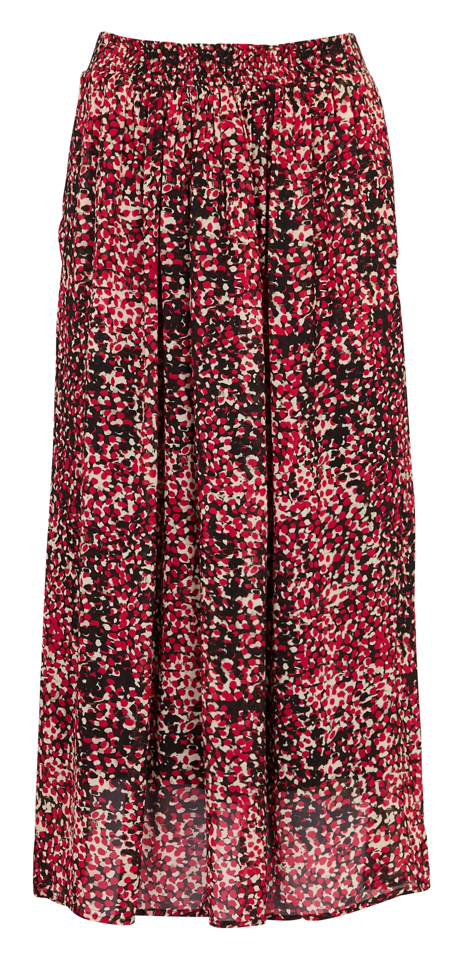 Jupe longue imprimée MKT Rouge