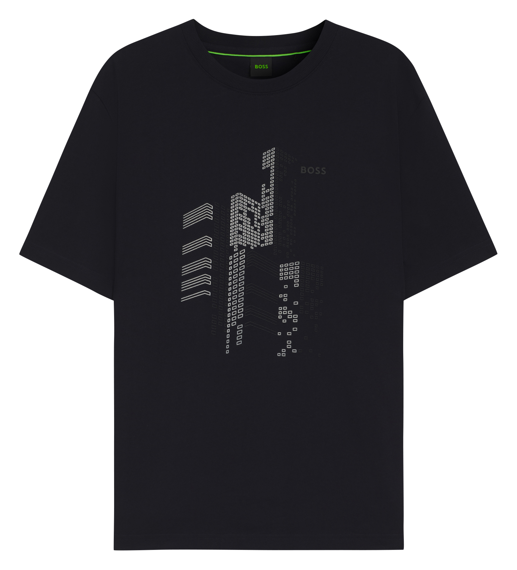 Straight-cut printed cotton T-shirt BOSS