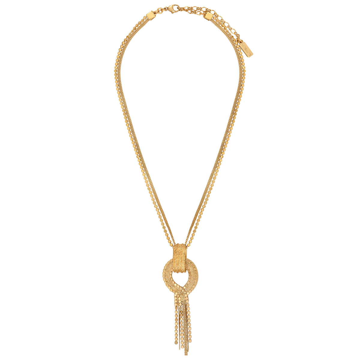 Adjustable festive necklace in gold-plated metal SATELLITE PARIS No Color