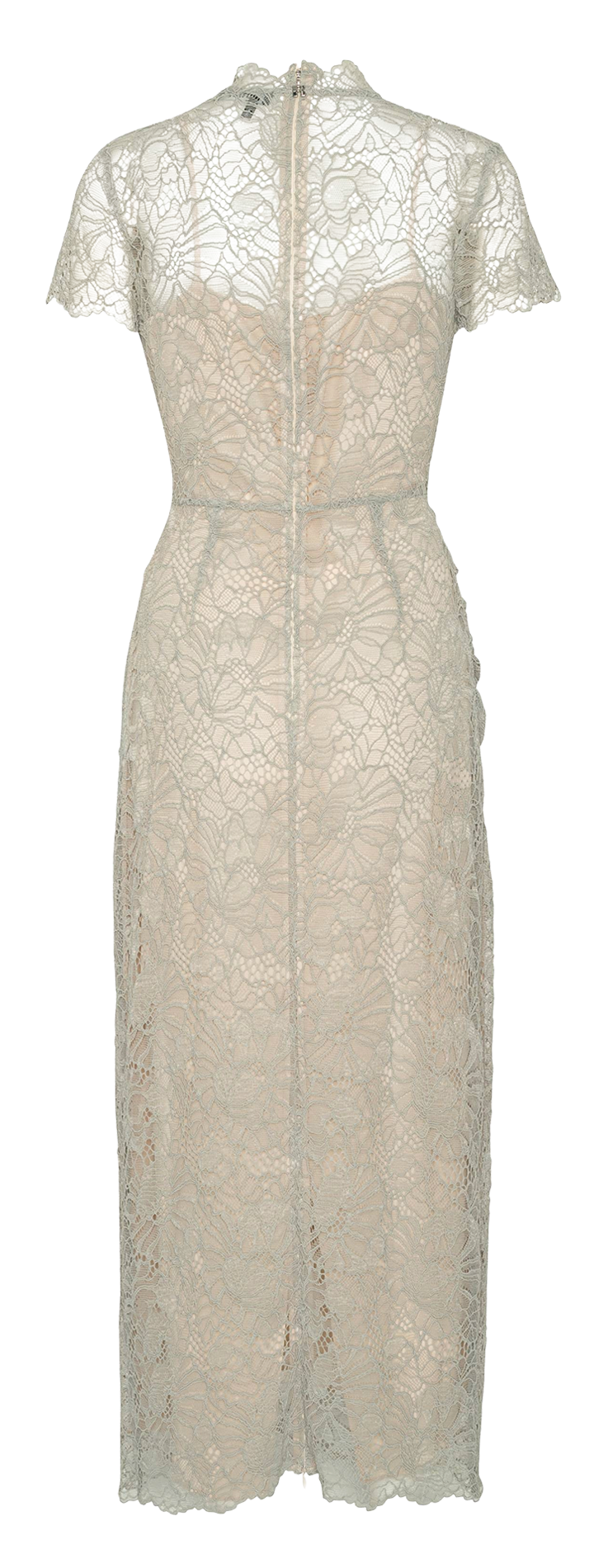 Lace midi dress Grey