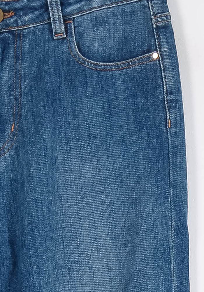 Cropped slim jeans with studs SEZANE - Seconde main Blue