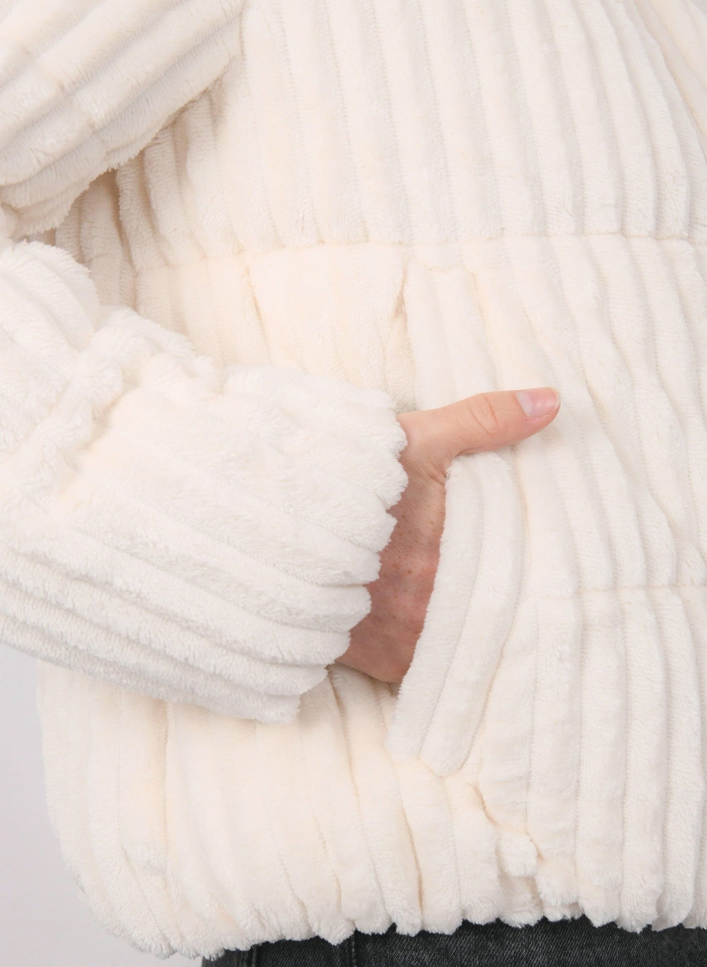 Chaqueta acolchada suave lisa KOOKAI Beige