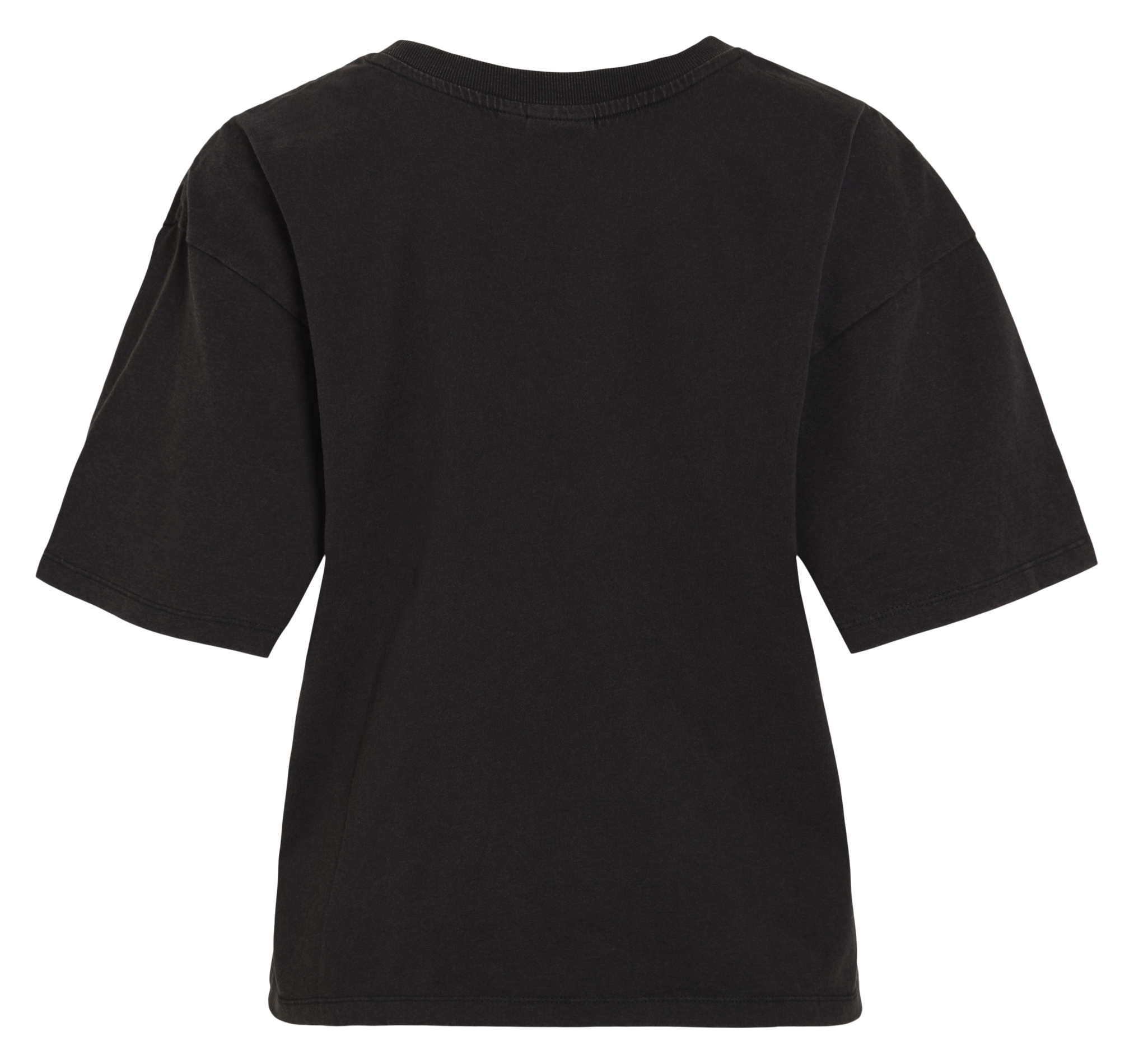 T-shirt met korte mouw met print VILA Zwart