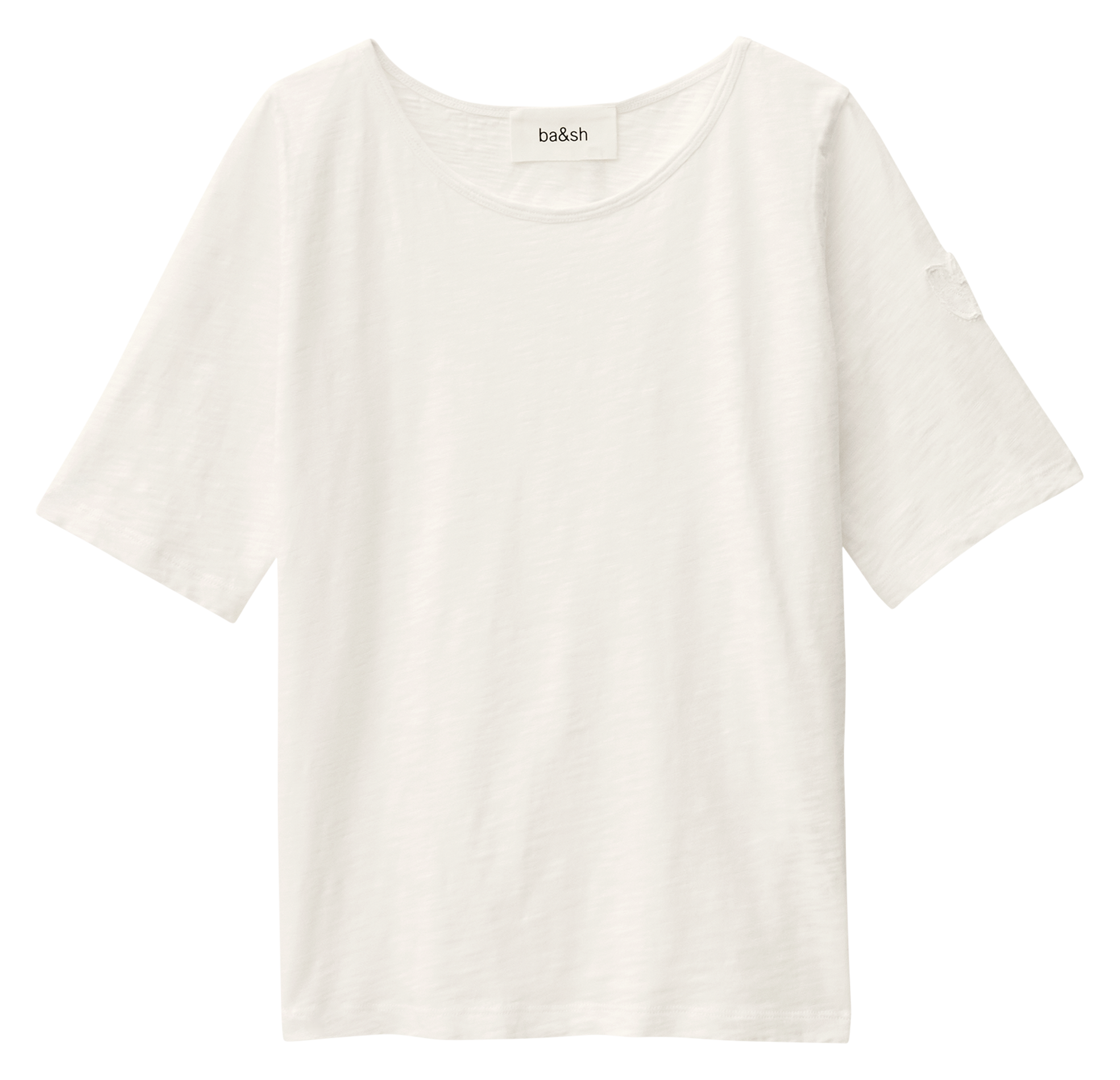 Loose-fit round-neck cotton T-shirt BA&SH White