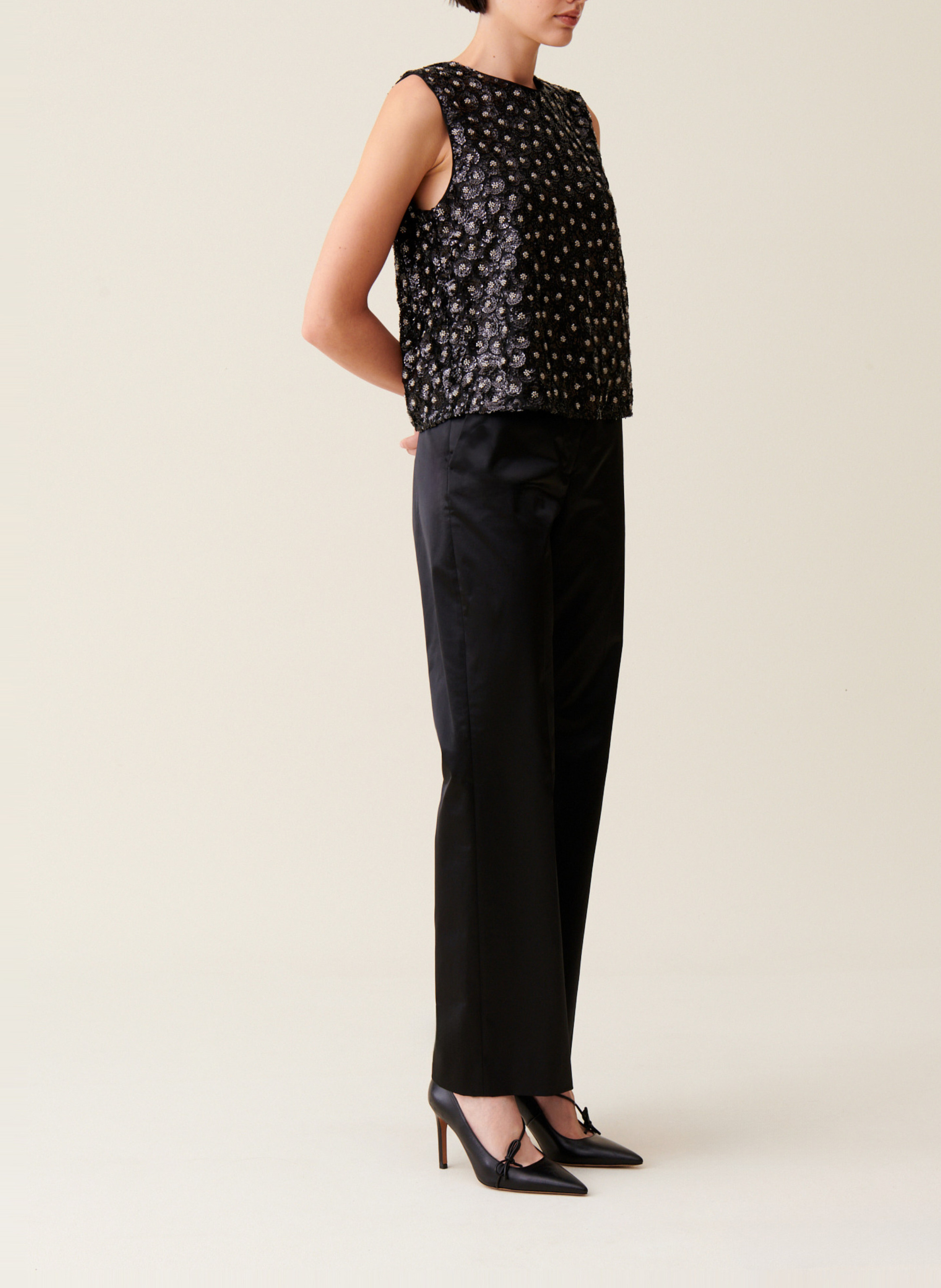 Oberteil mit Pailletten CLAUDIE PIERLOT Schwarz