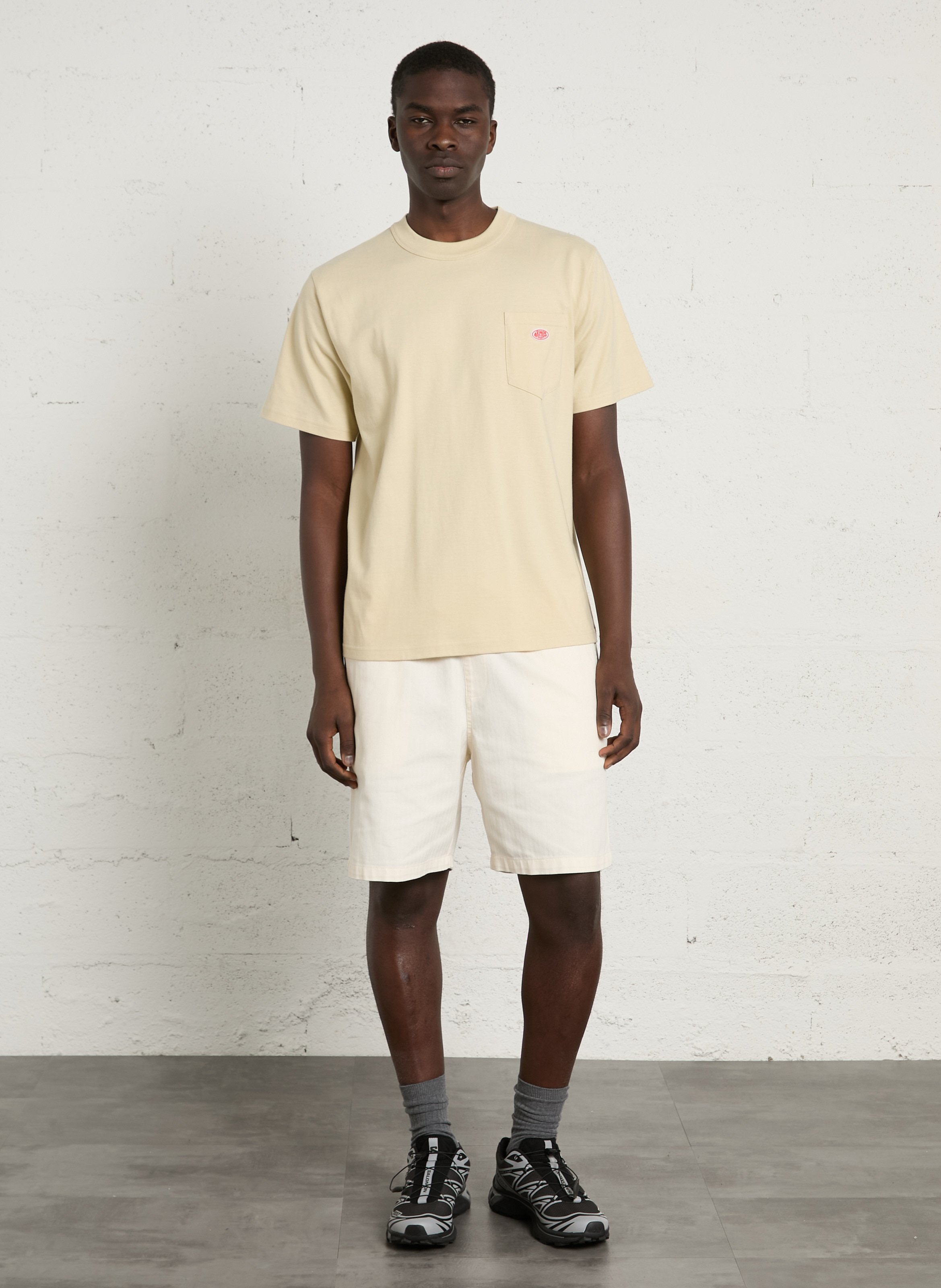 Geripptes T-Shirt aus Bio-Baumwolle mit gerippten Kanten ARMOR LUX Beige