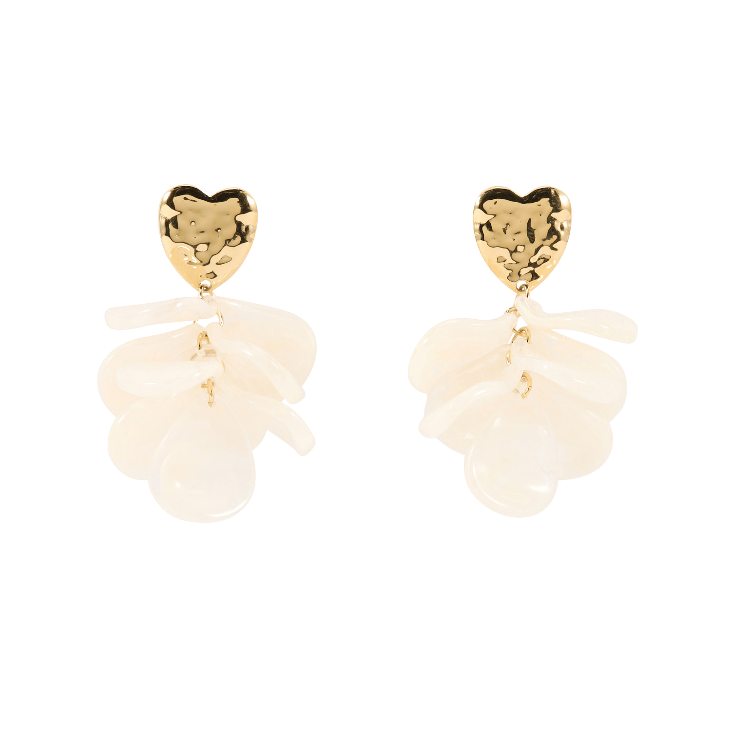 Mixed resin earrings AU PRINTEMPS PARIS