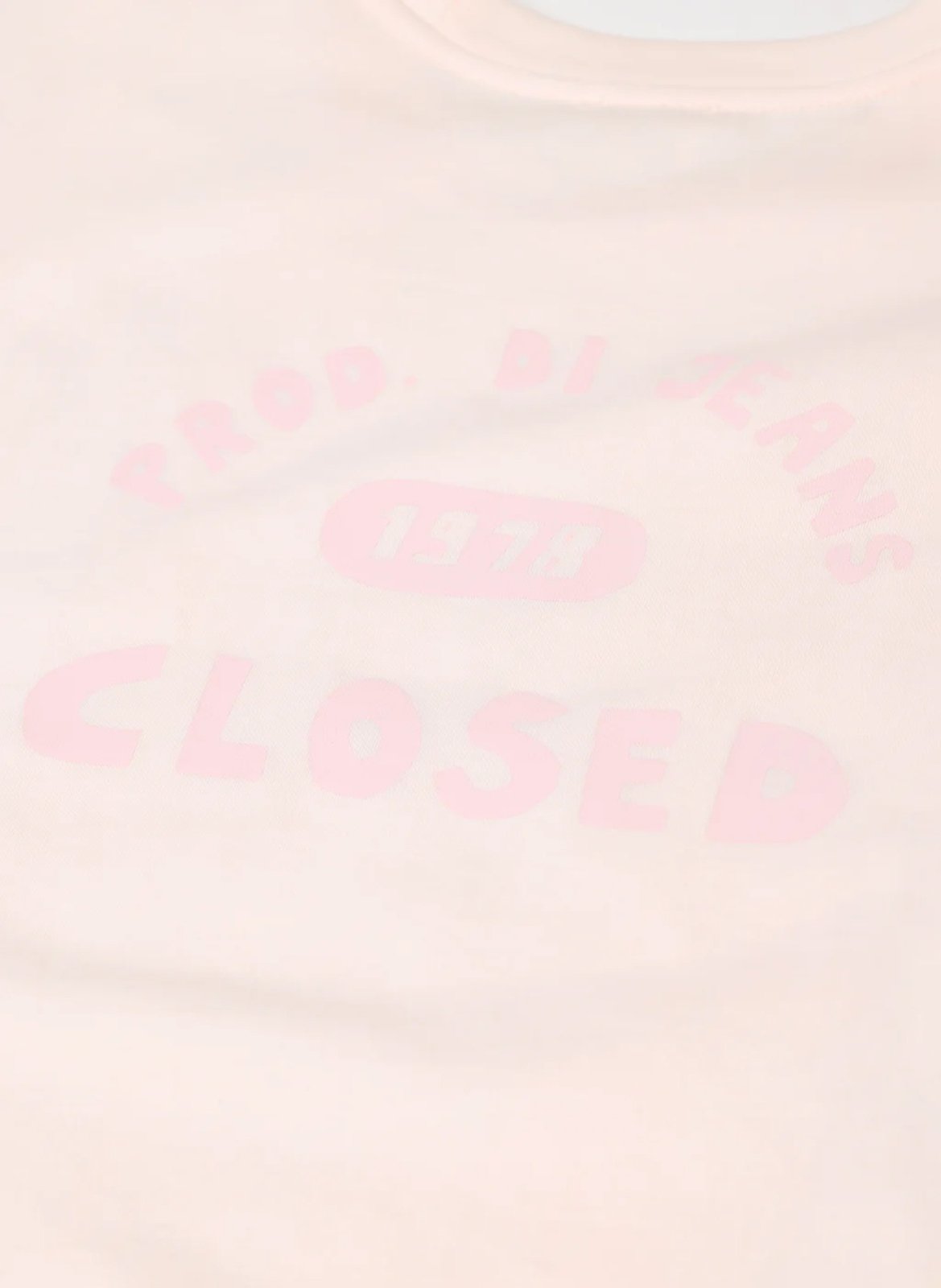 Tee-shirt col rond en coton bio CLOSED Rose