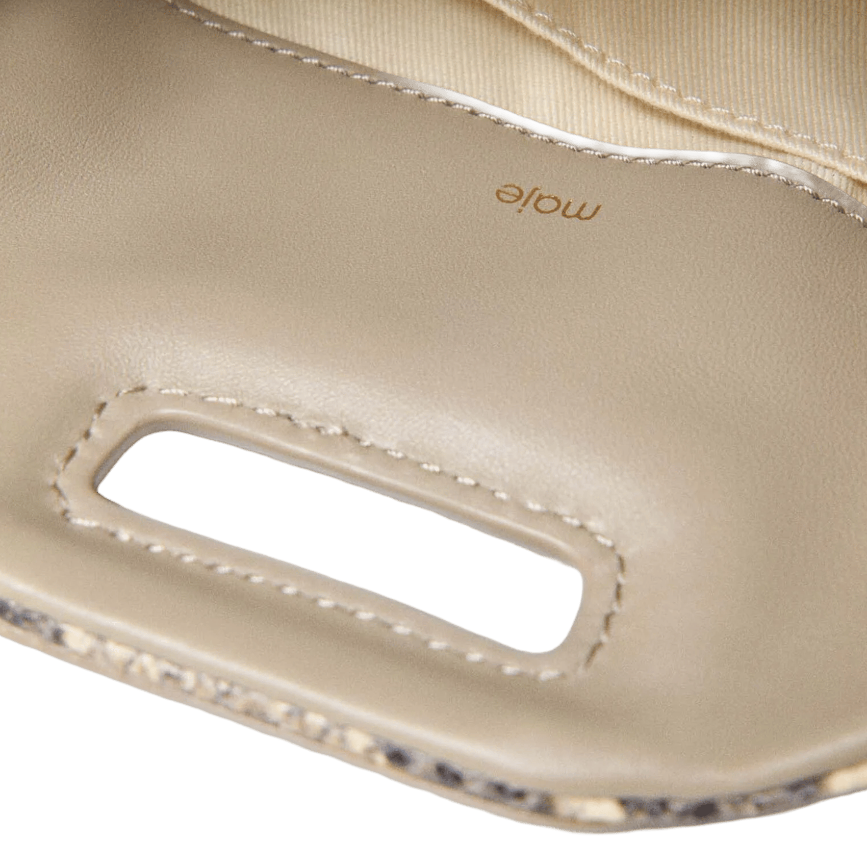 Sac bandoulière python en cuir MAJE Multicolore