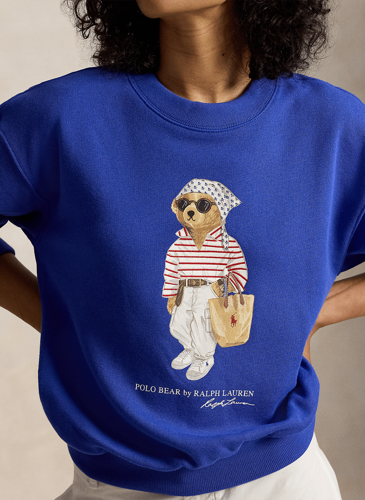 Sweatshirt droit sérigraphié  POLO RALPH LAUREN Bleu