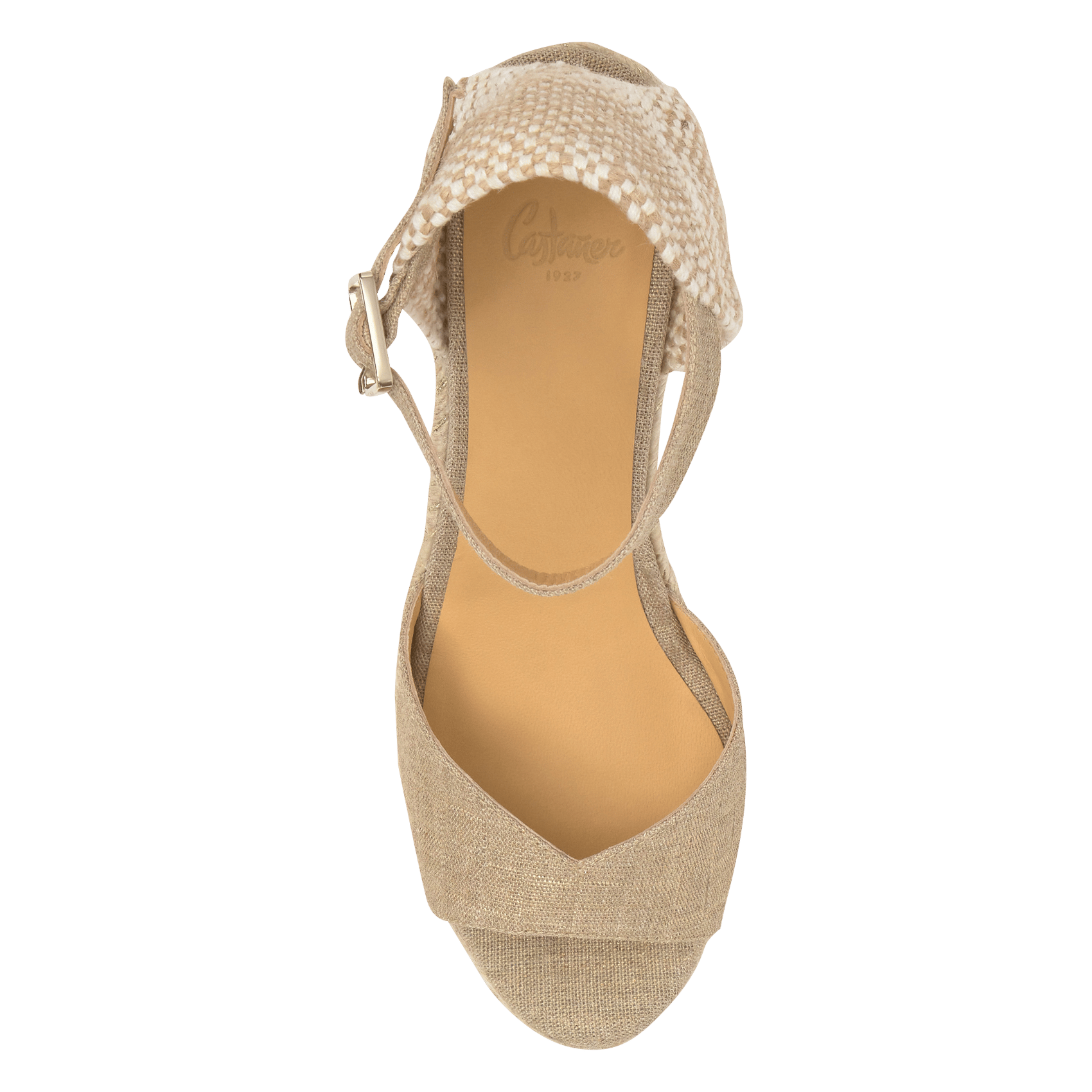 Waffled wedge espadrilles CASTANER Golden