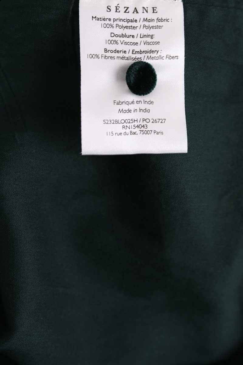 Blouse SEZANE - Seconde main Vert