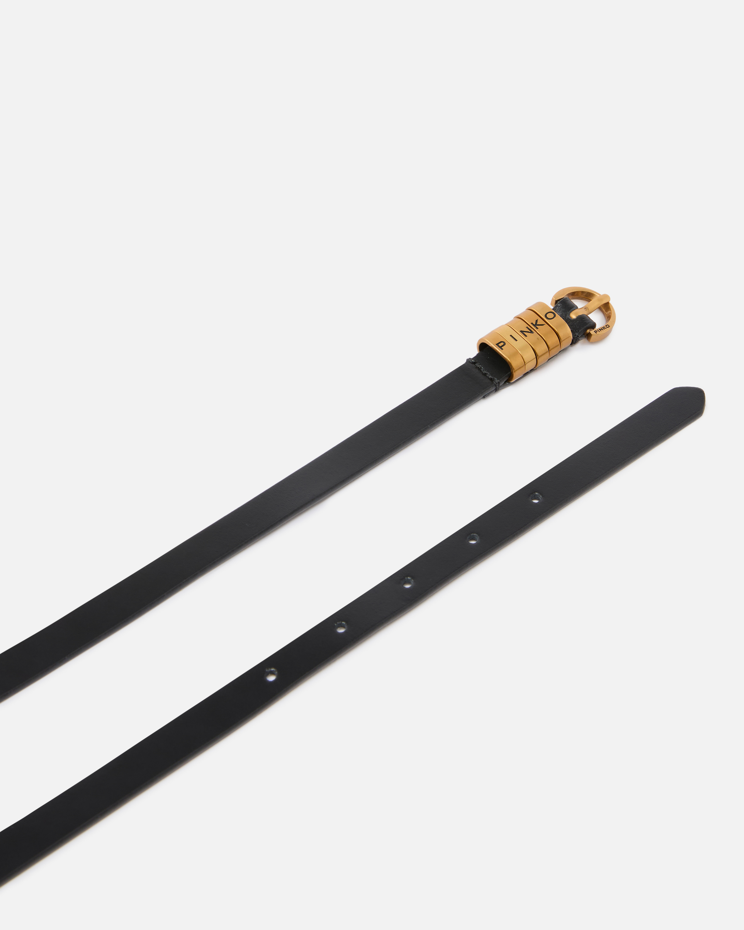 Belt with Pinko logo 1.2 cm Black
