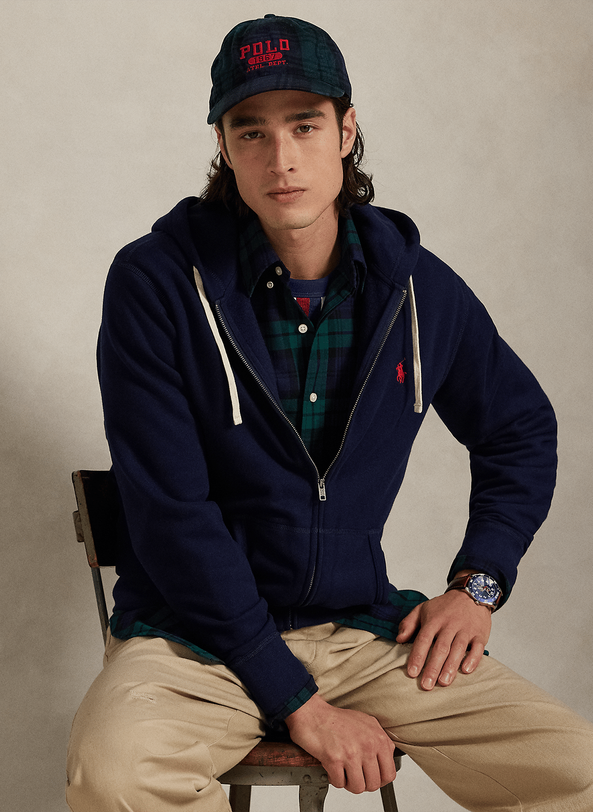 Kapuzensweatshirt aus Baumwoll-Mix, Regular Fit POLO RALPH LAUREN Blau