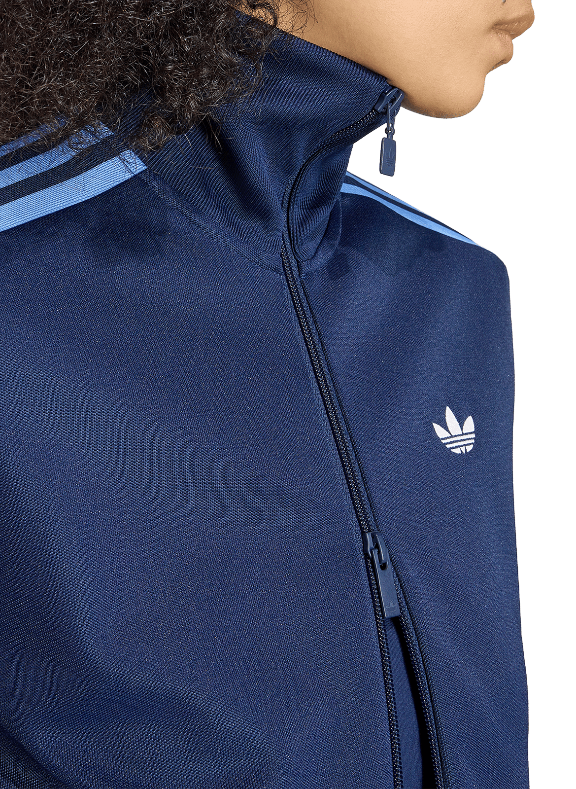 Jas met opstaande kraag in effen kleur ADIDAS Blauw