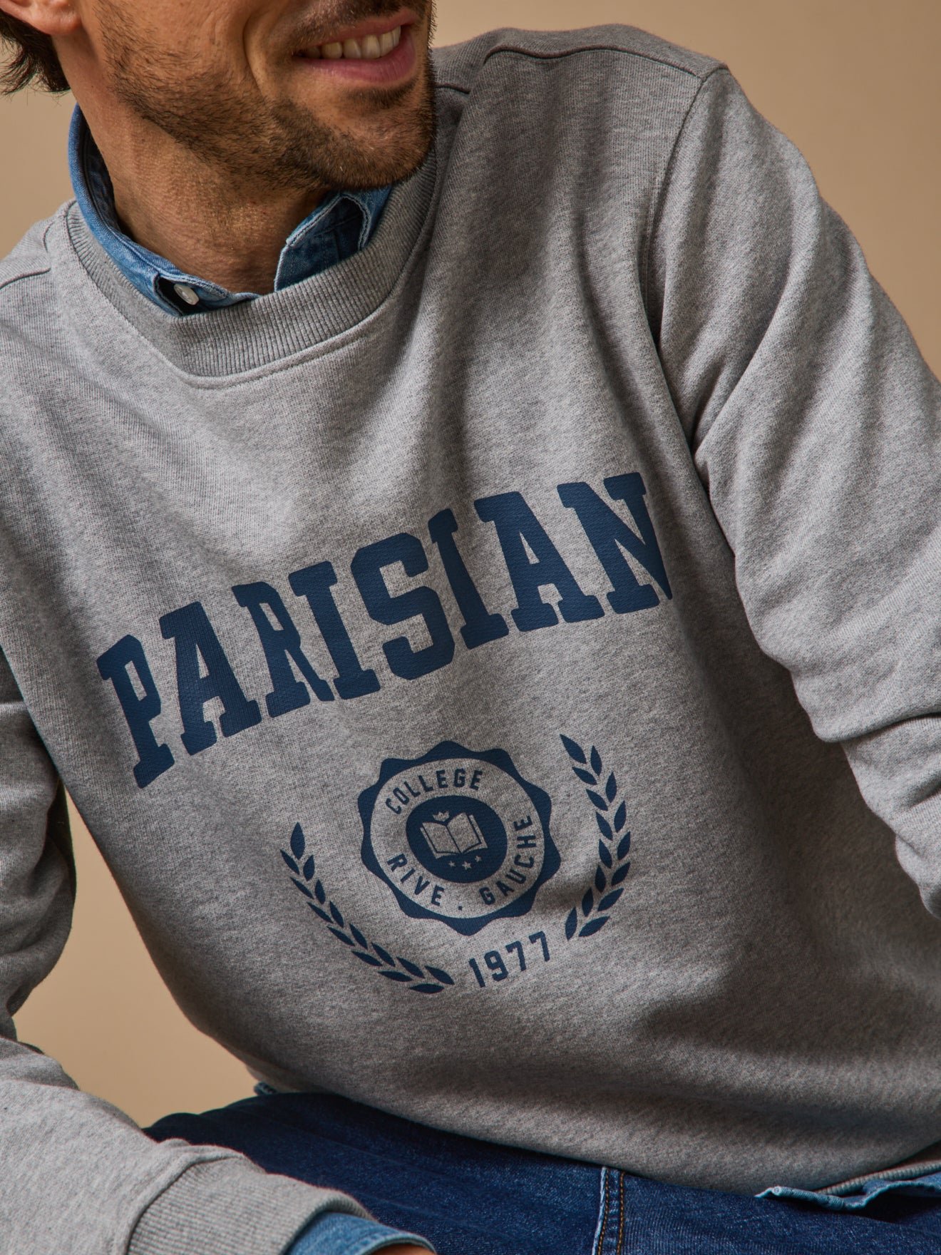 Sweat motif CYRILLUS Gris