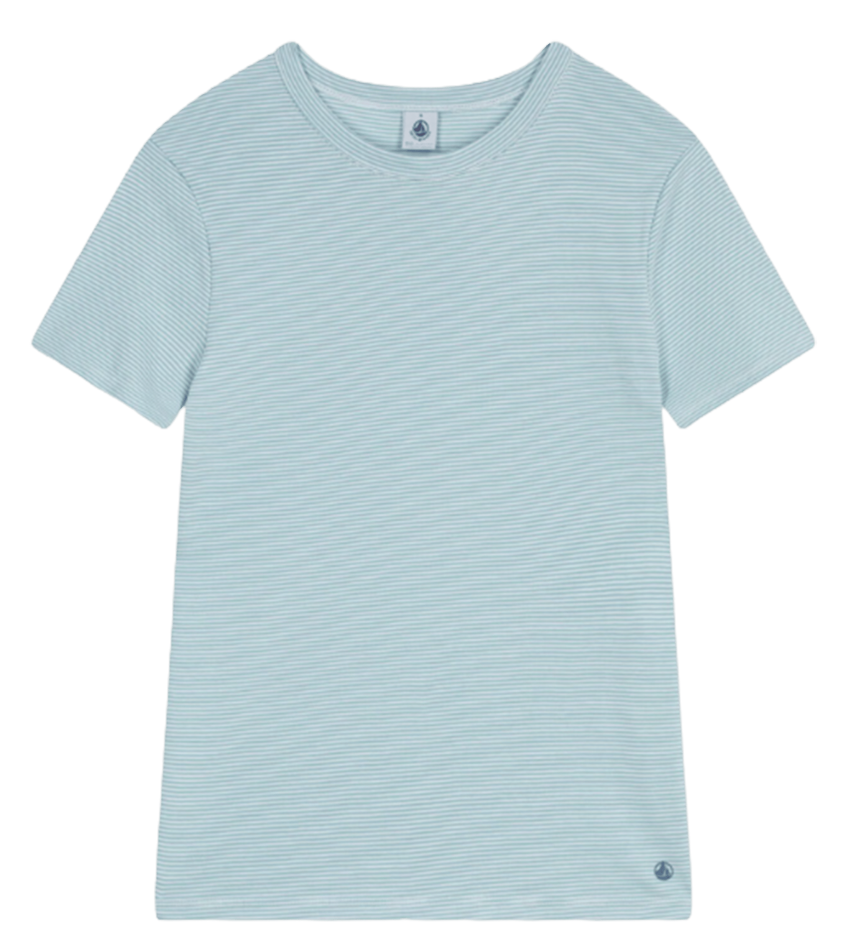 Tee-shirt droit rayé en coton PETIT BATEAU Rose