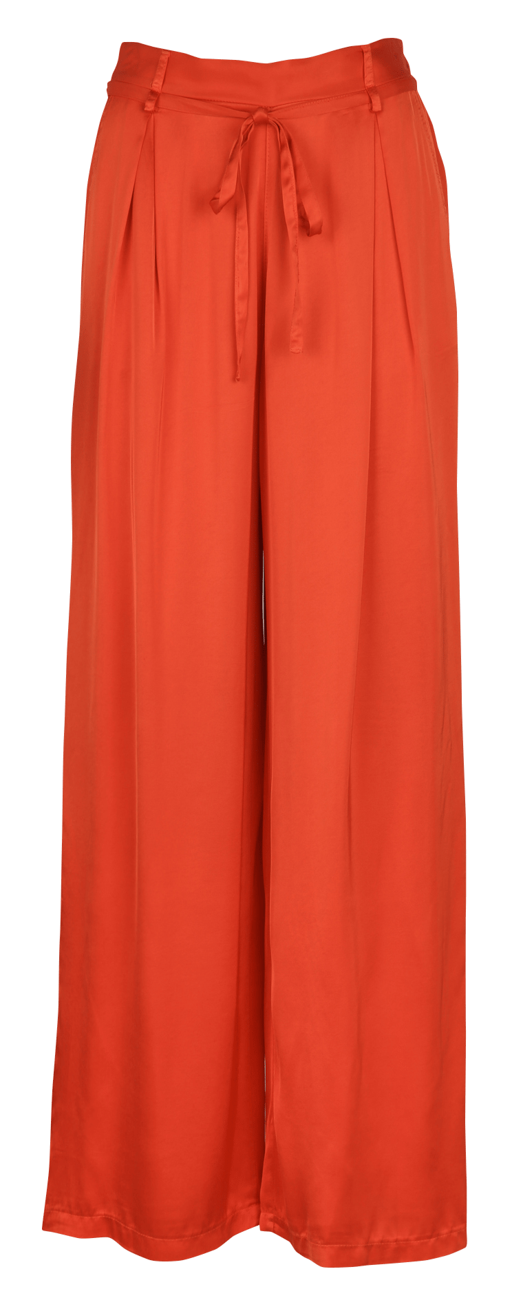 Wijde broek met satijnglans LA FEE MARABOUTEE Roze