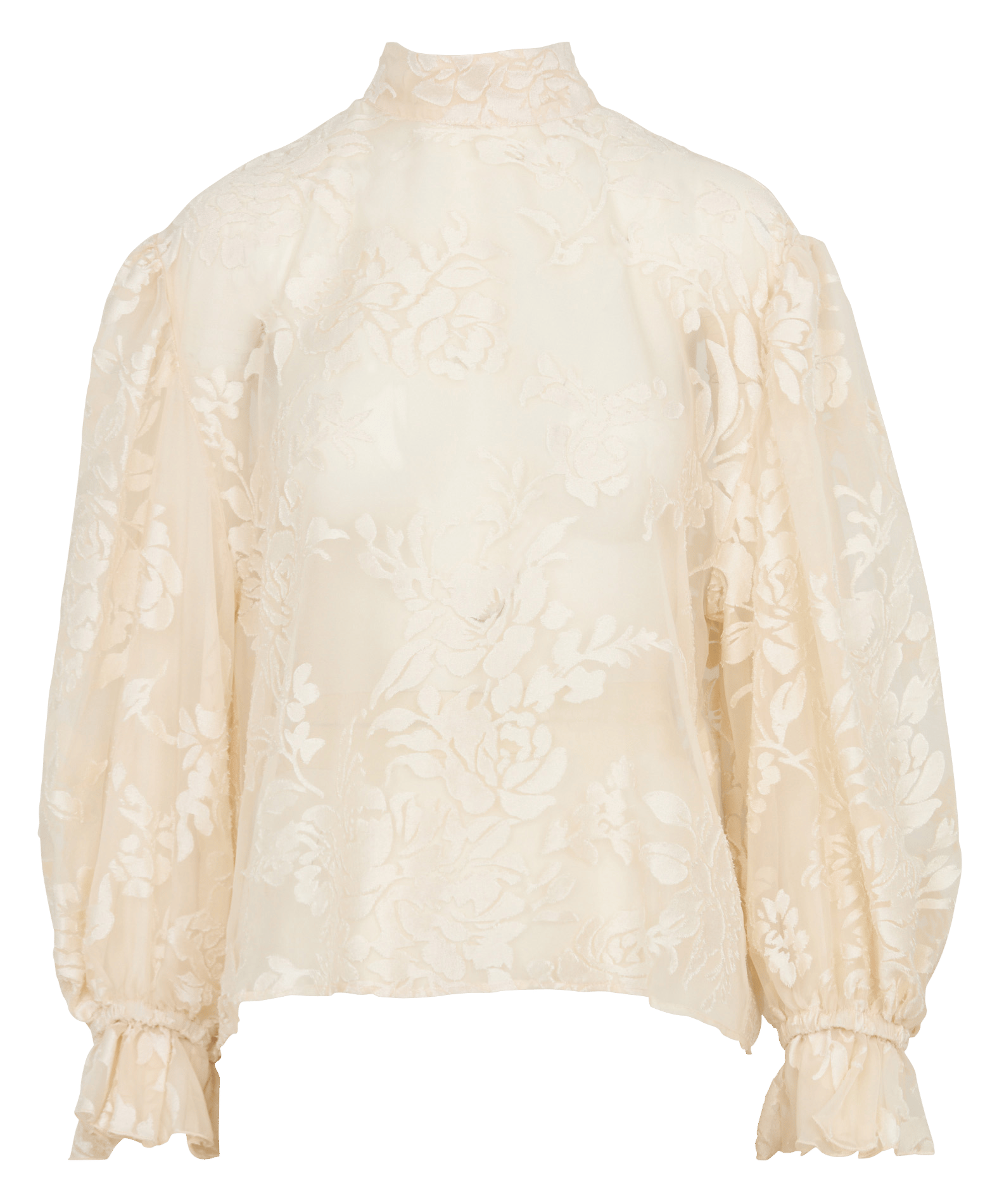 Top brodé manches longues IMPERIAL Beige