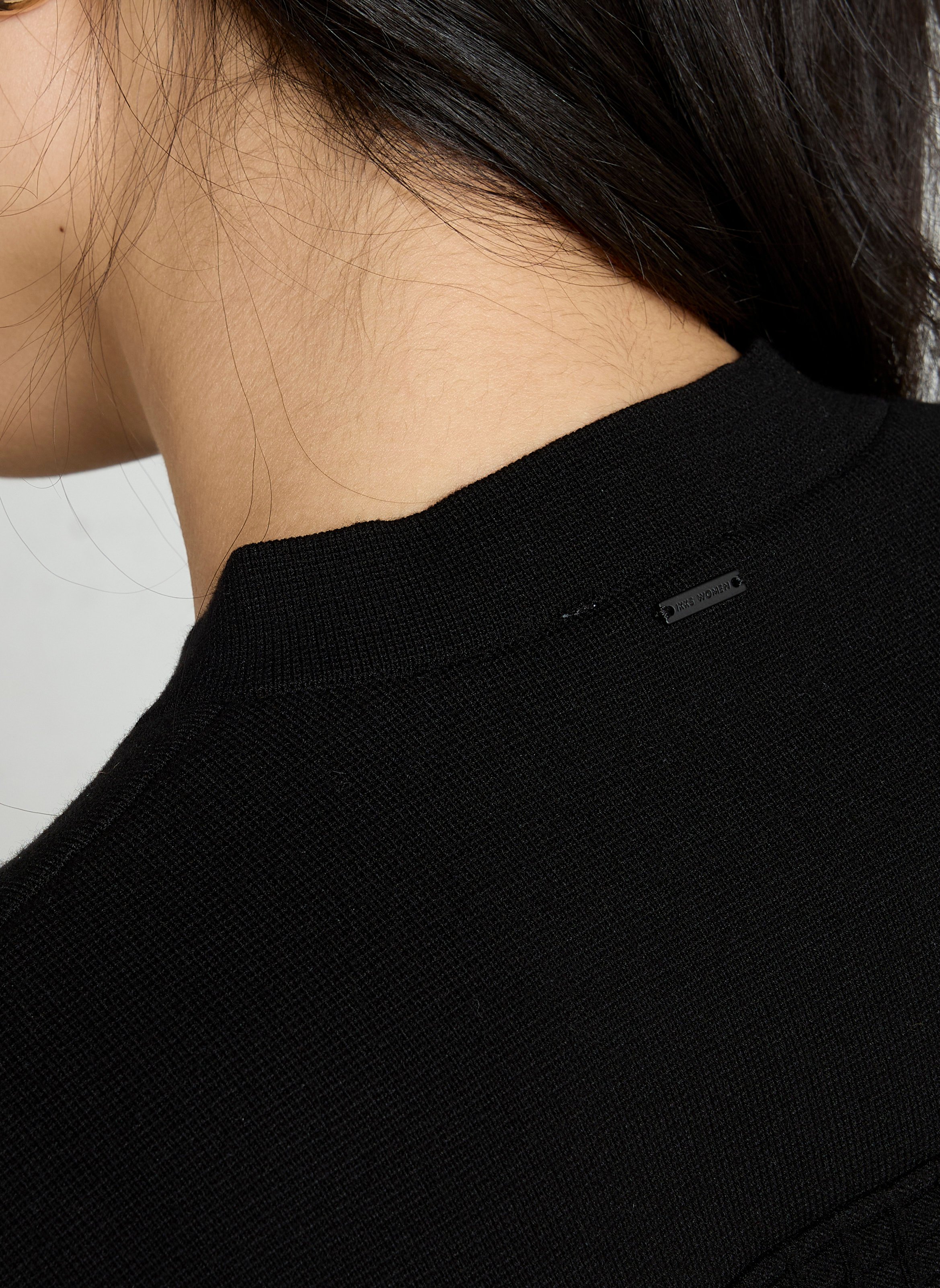 Lange Strickjacke | Schwarz IKKS Damen