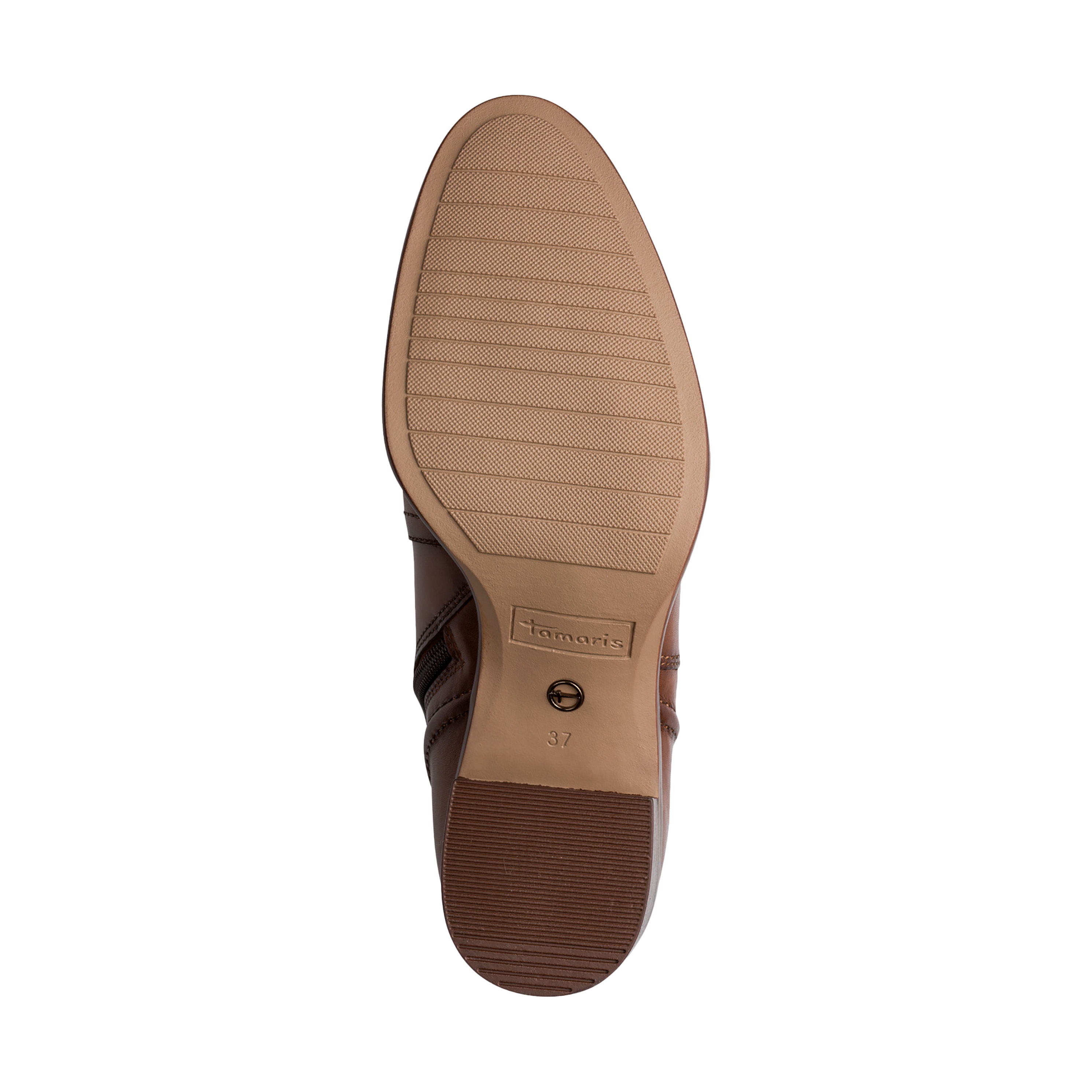 Leather ankle boot TAMARIS Brown