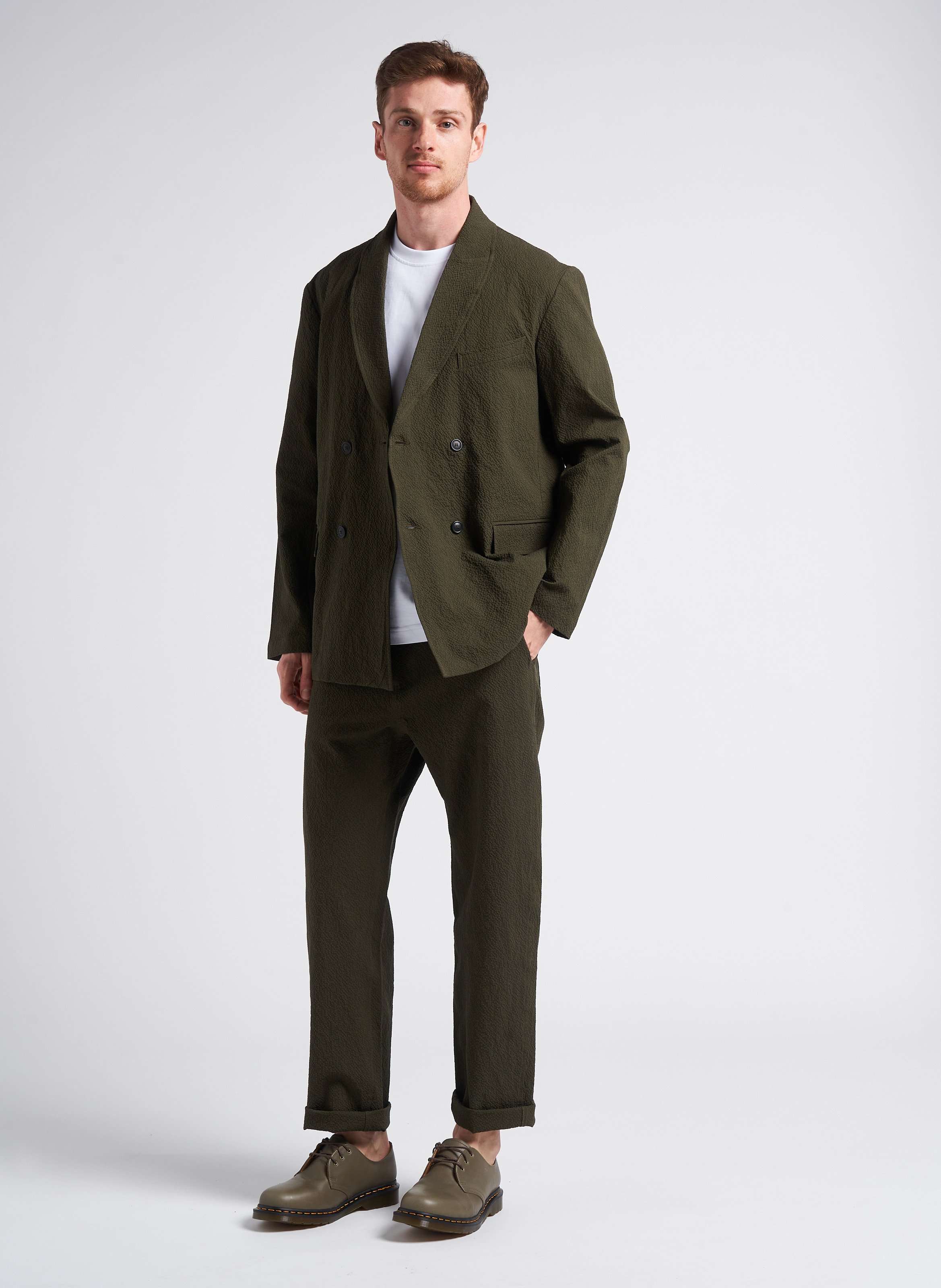 Veste de costume en coton mélangé HOMECORE Vert