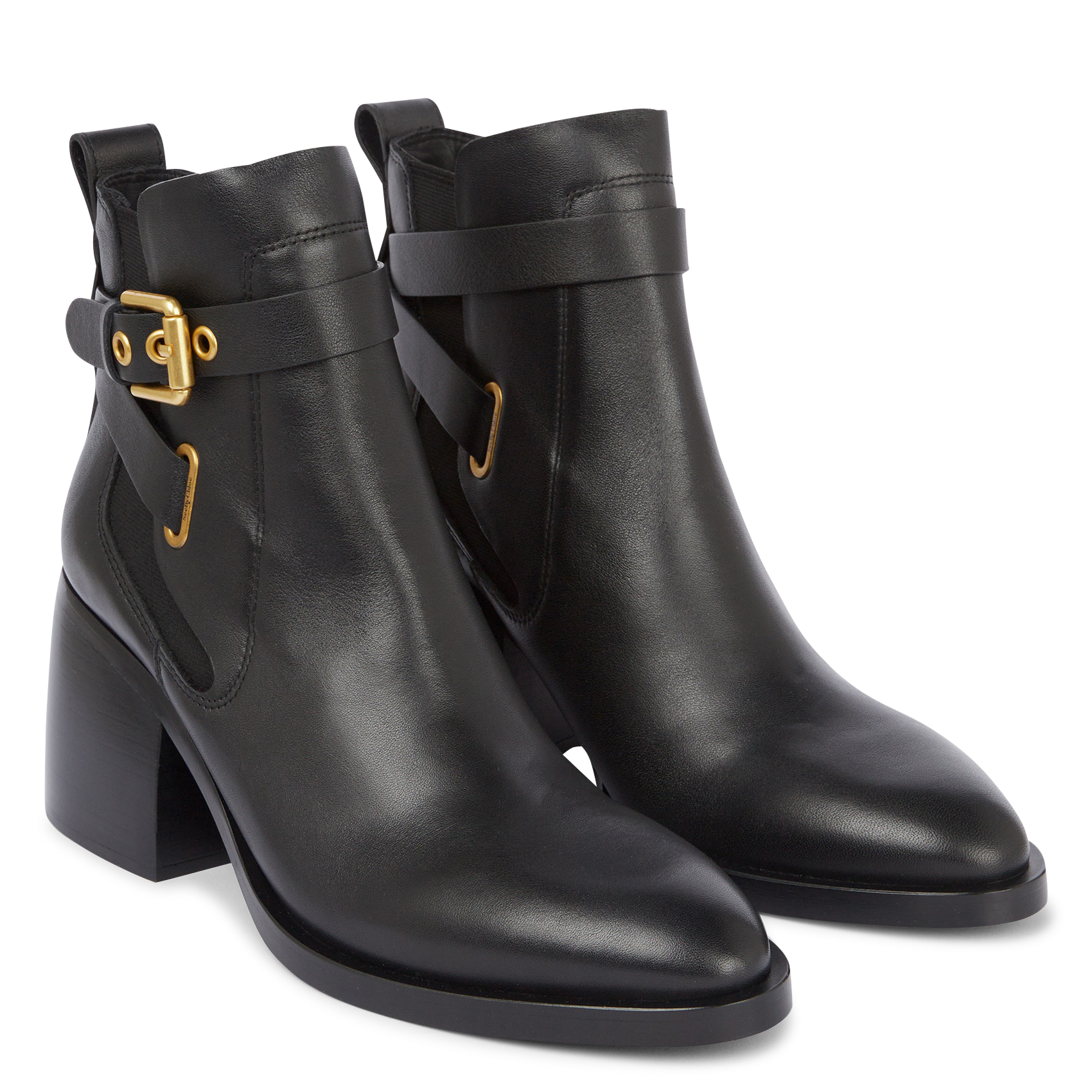 Leather mid-calf boots SEE BY CHLOE Black