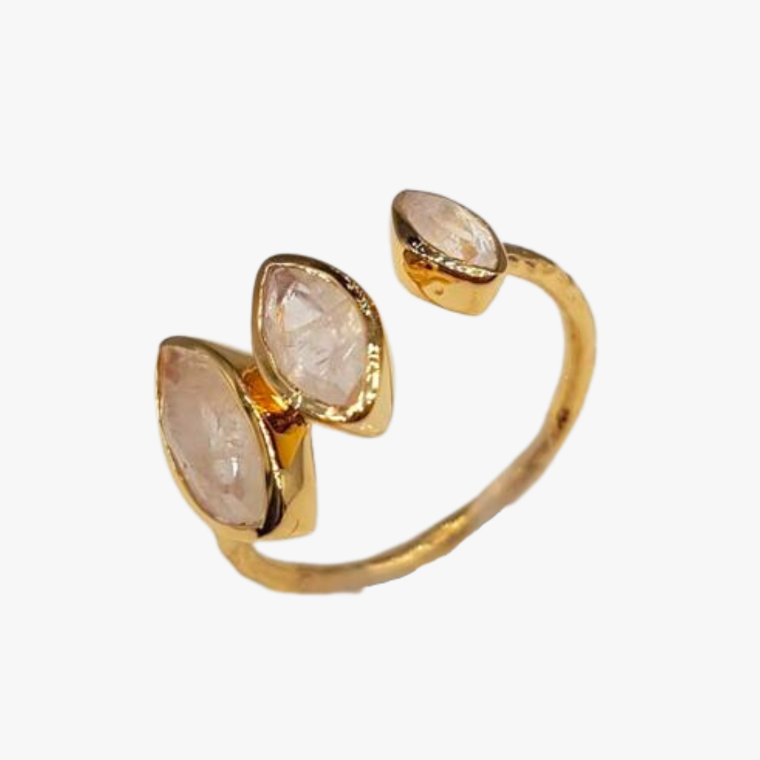 Moonstone ring GINANDGER Blue