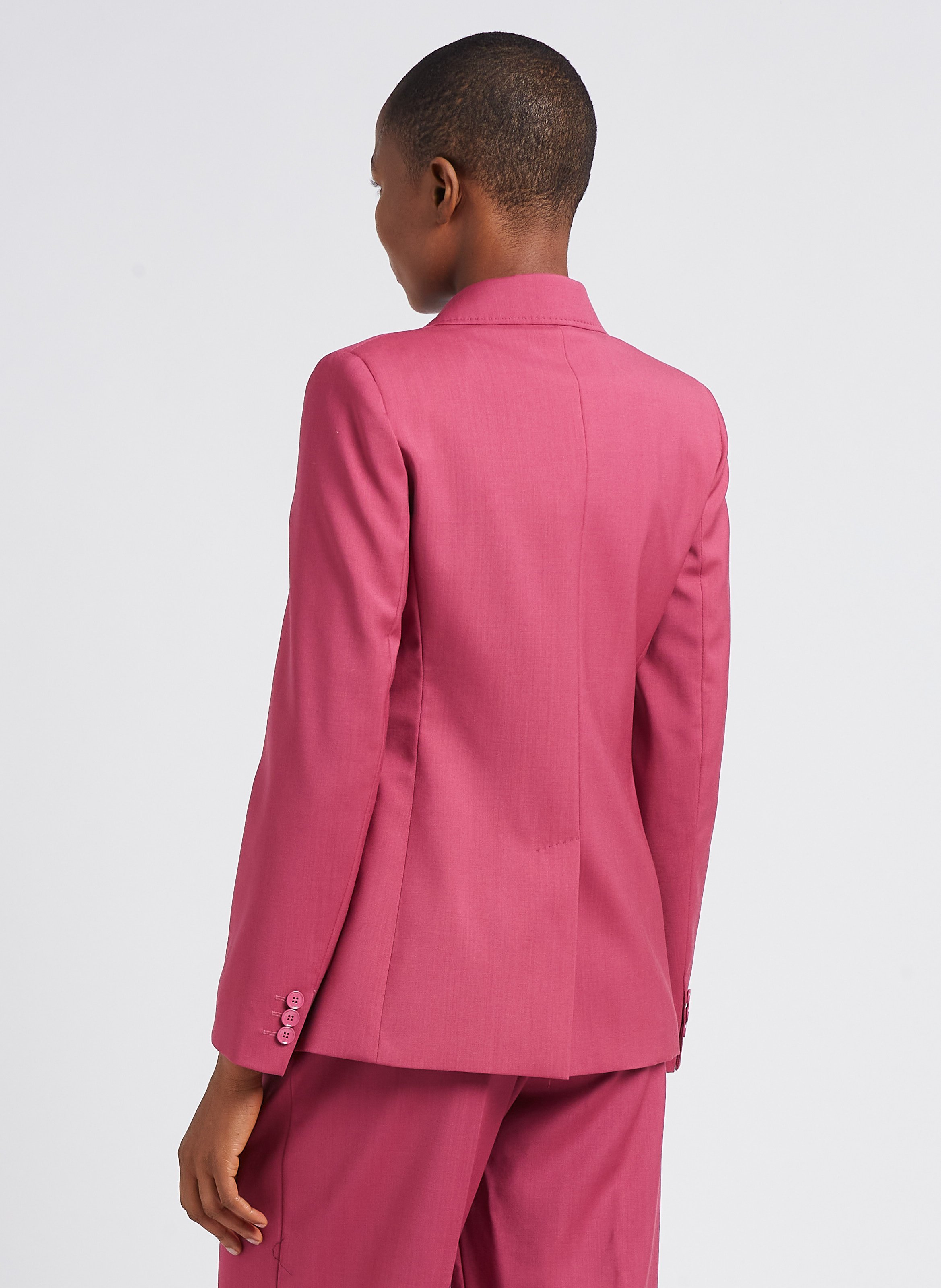 Blazer droit col tailleur en laine  MAX MARA WEEK END Rose