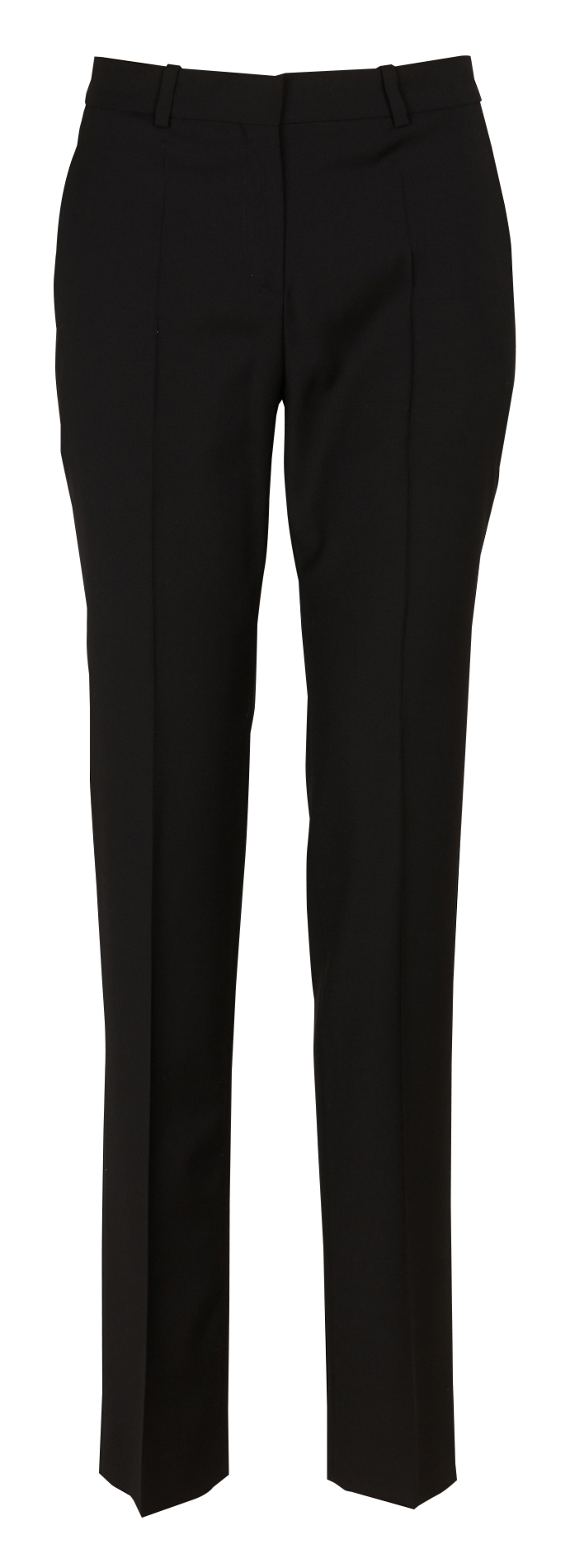 Pantalon droit en coton BOSS Noir