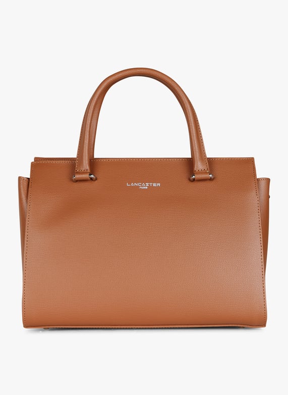 Grained Leather Tote Bag Camel Lancaster Paris Women 438 008 CAMEL CAMEL Place des Tendances Europe