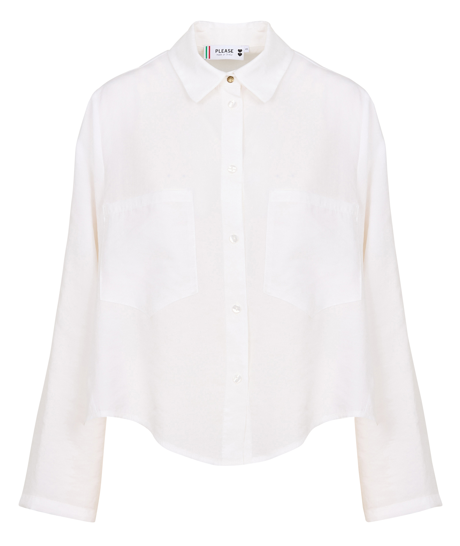 Chemise col classique PLEASE White