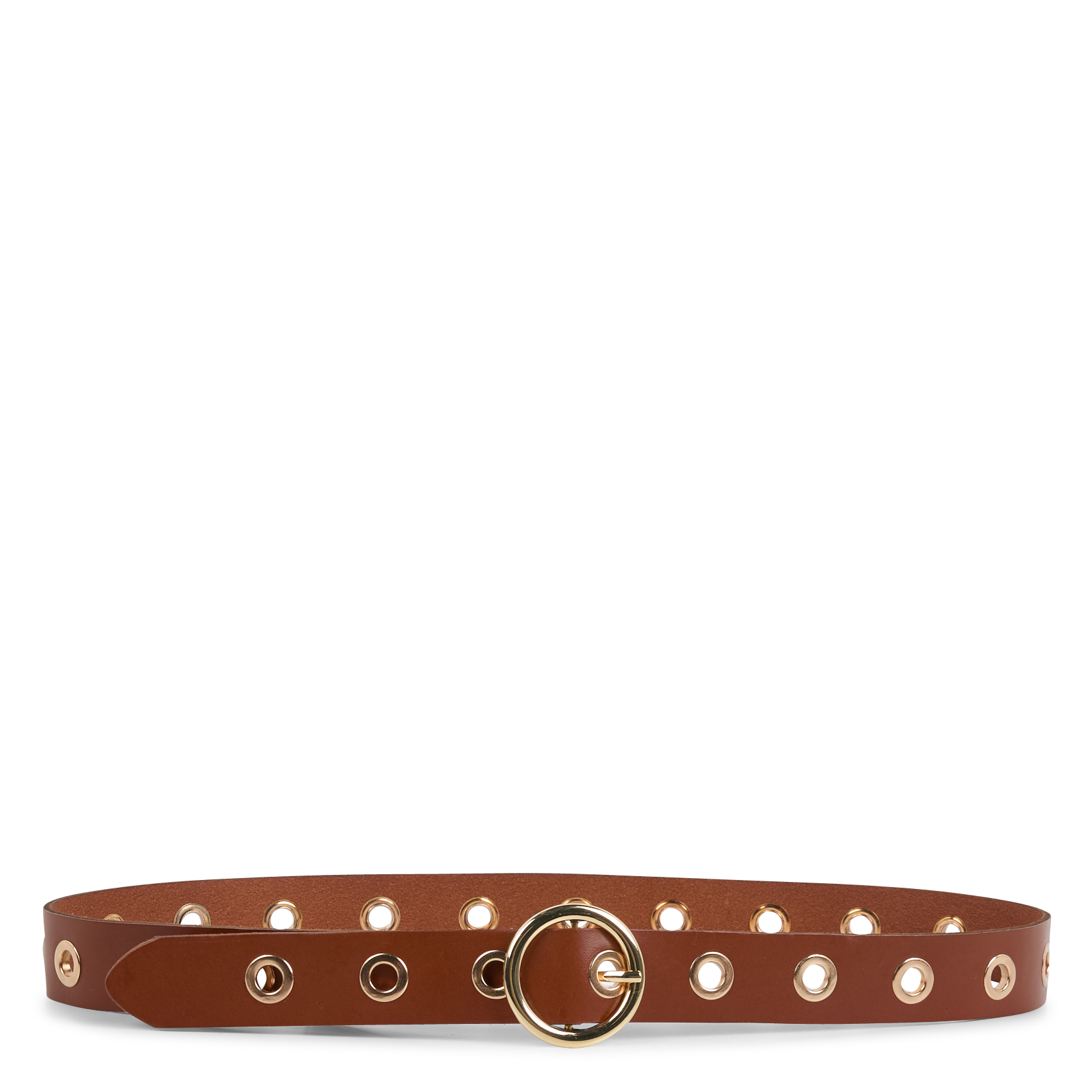 Ceinture en cuir PIECES Marron