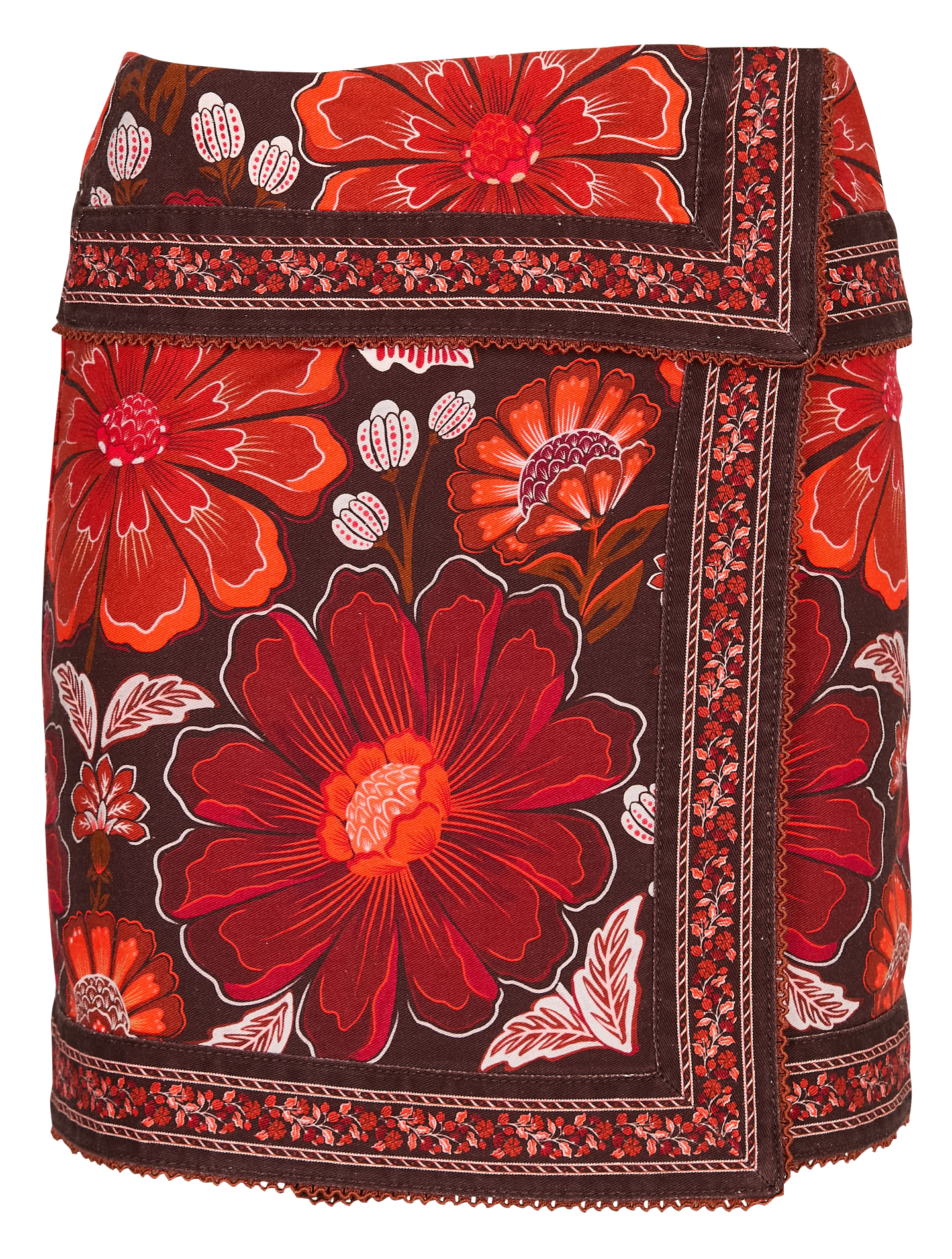 Tapestry skirt FARM RIO Brown