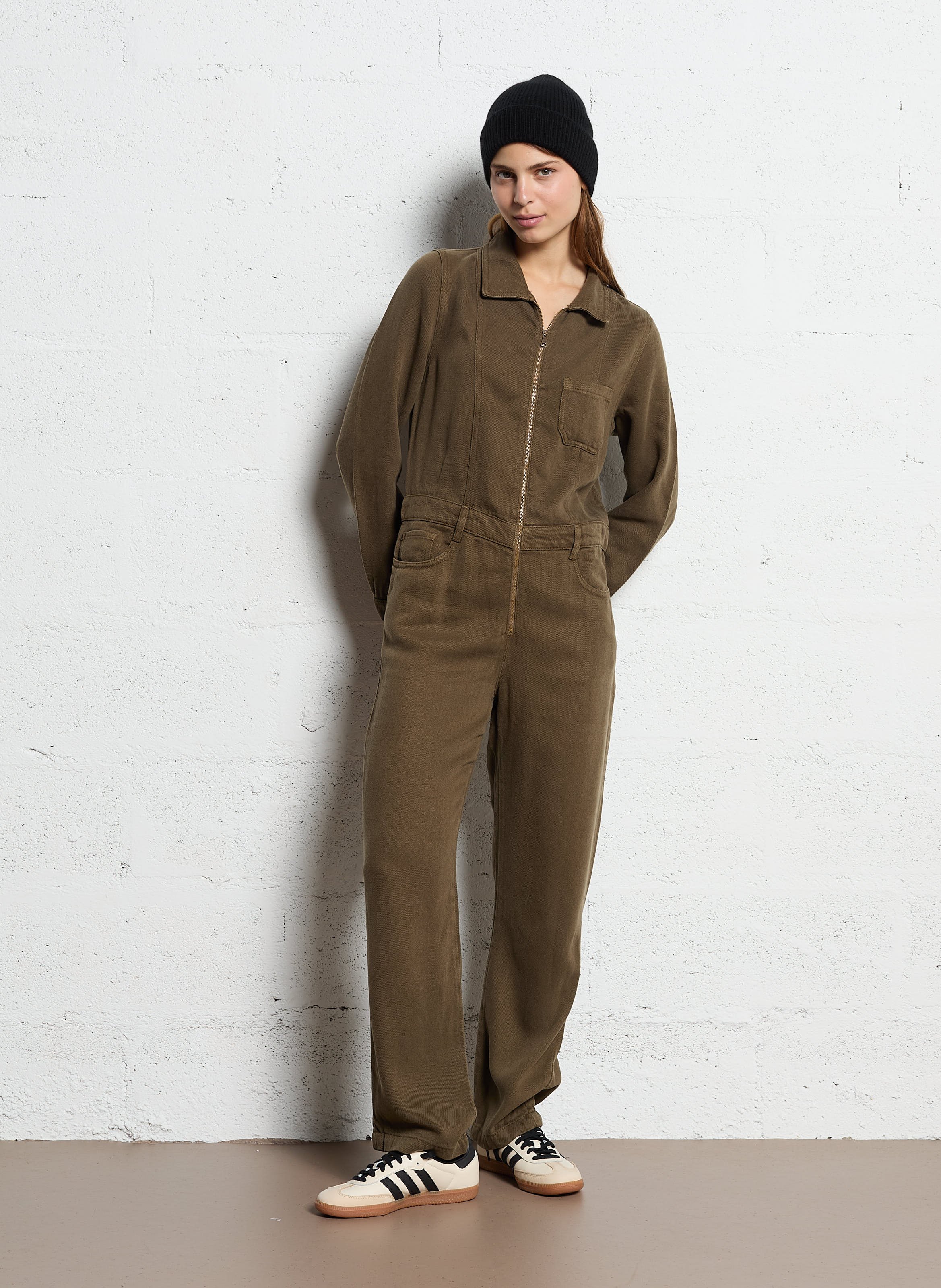 Straight Jumpsuit Kaki Sud Express Women 35999 KAKI KAKI Place des Tendances Europe