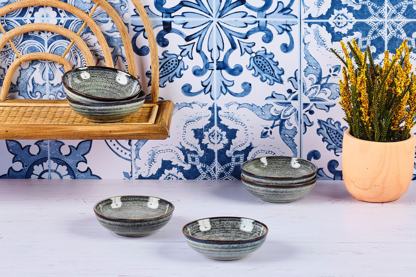 Zen bowl ø10cm - 6 pieces - natural BJORN Grey