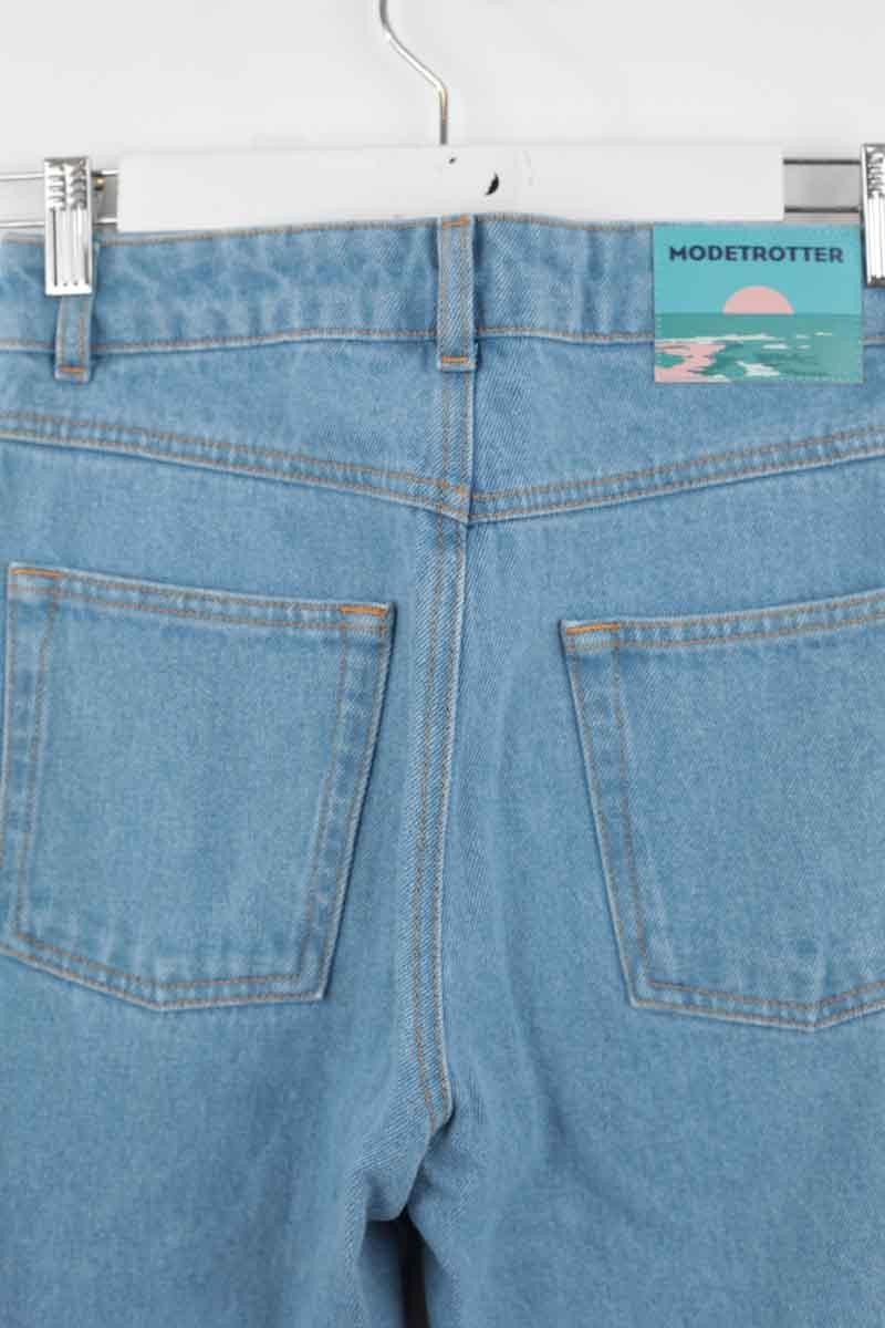 Jean droit en coton MODETROTTER - Seconde Main Bleu
