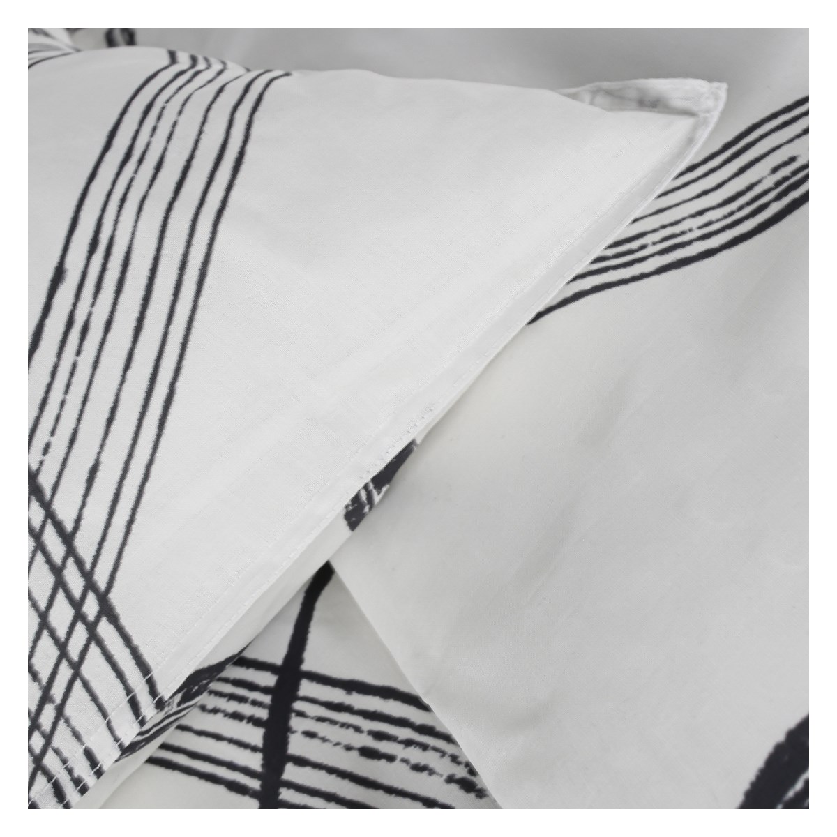 Printed cotton bedding set TODAY LINGE DE MAISON White