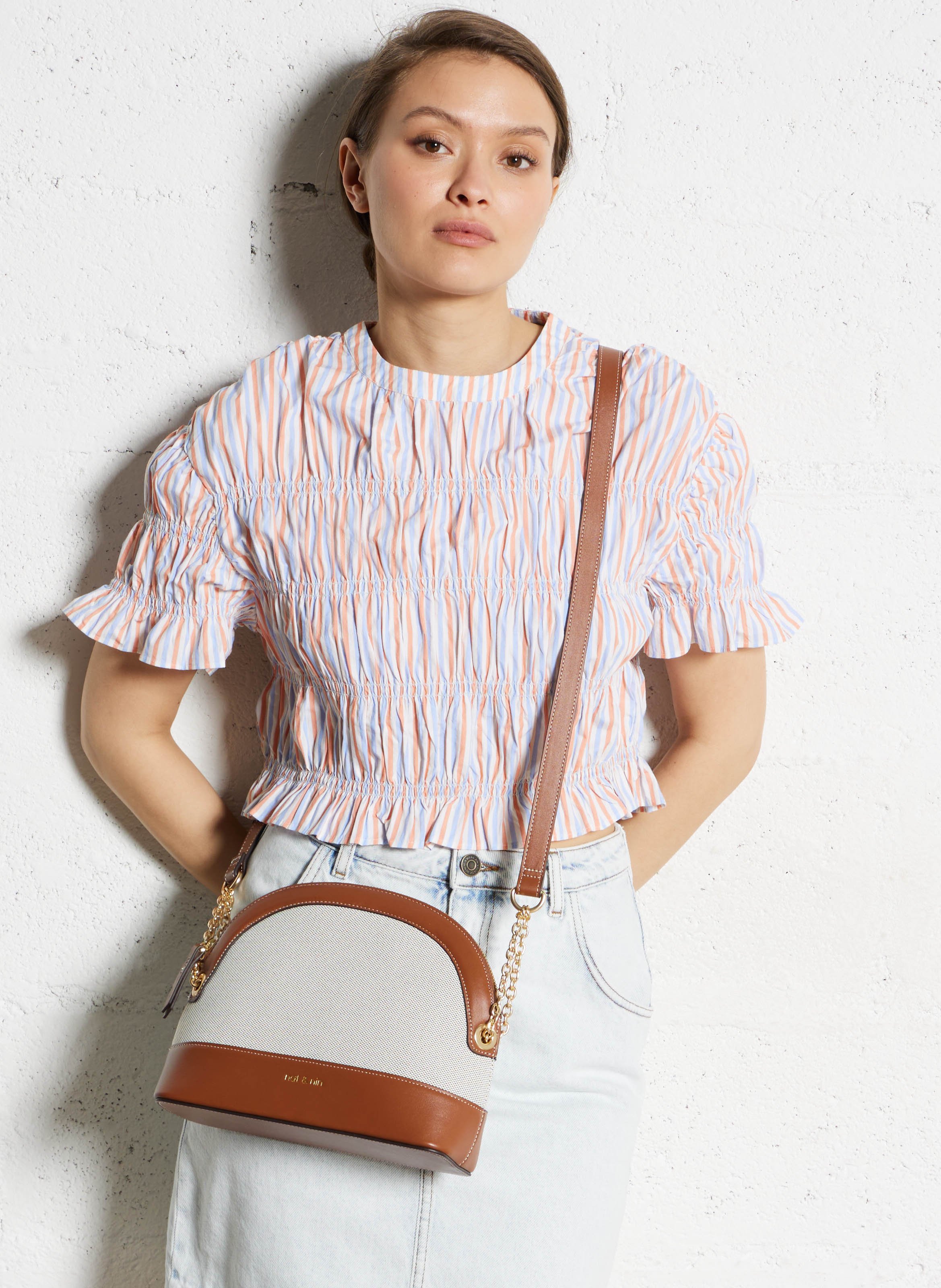 Sac porté épaule Marron