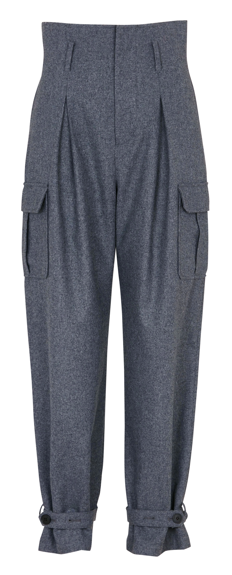 Straight wool trousers IKKS Grey