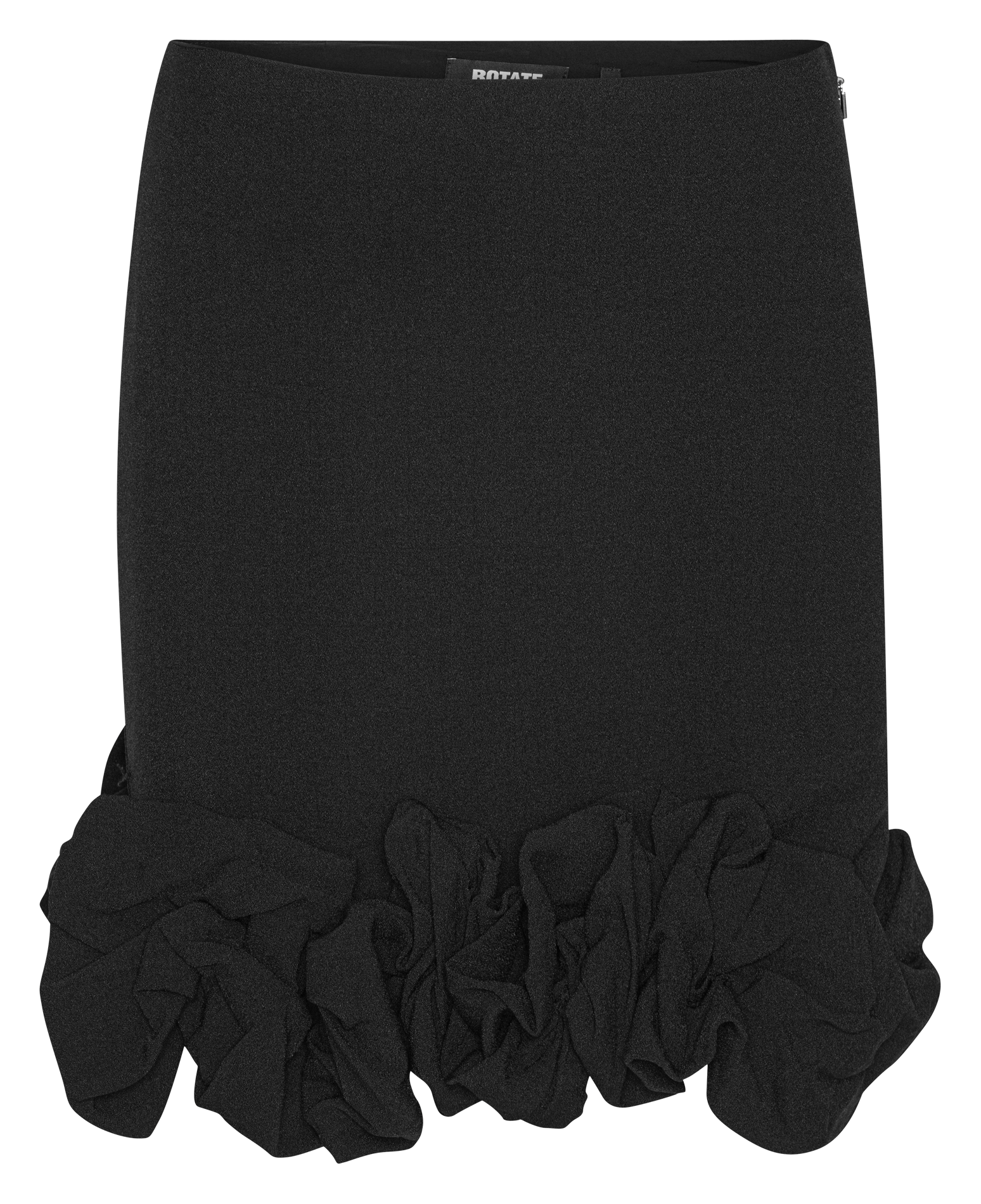 Short A-line skirt ROTATE Black